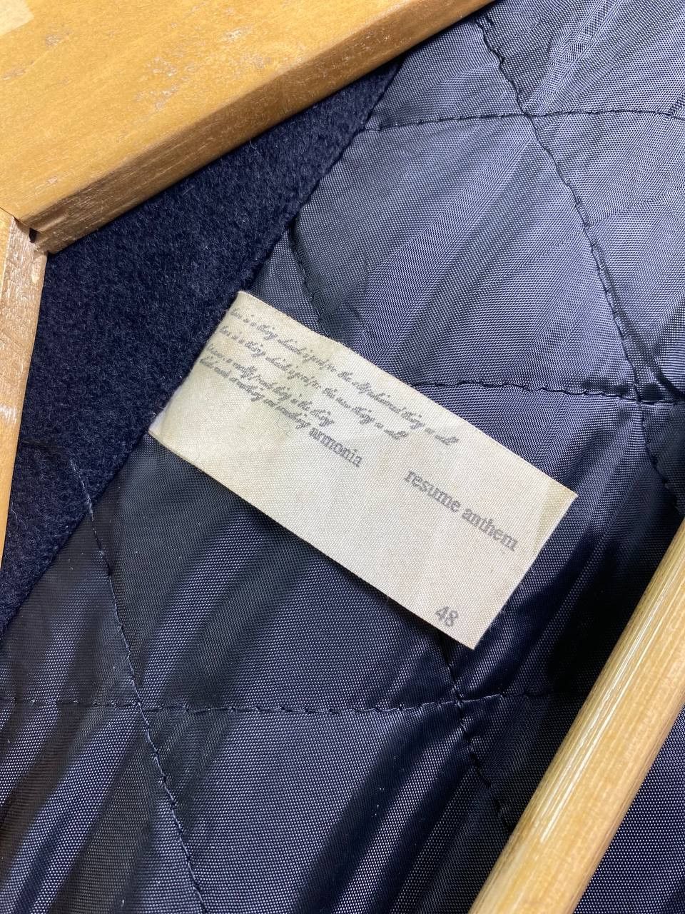 Japanese Brand resume anthem japanese brand wool jacket quilted lining Size US L / EU 52-54 / 3 - 7 Thumbnail