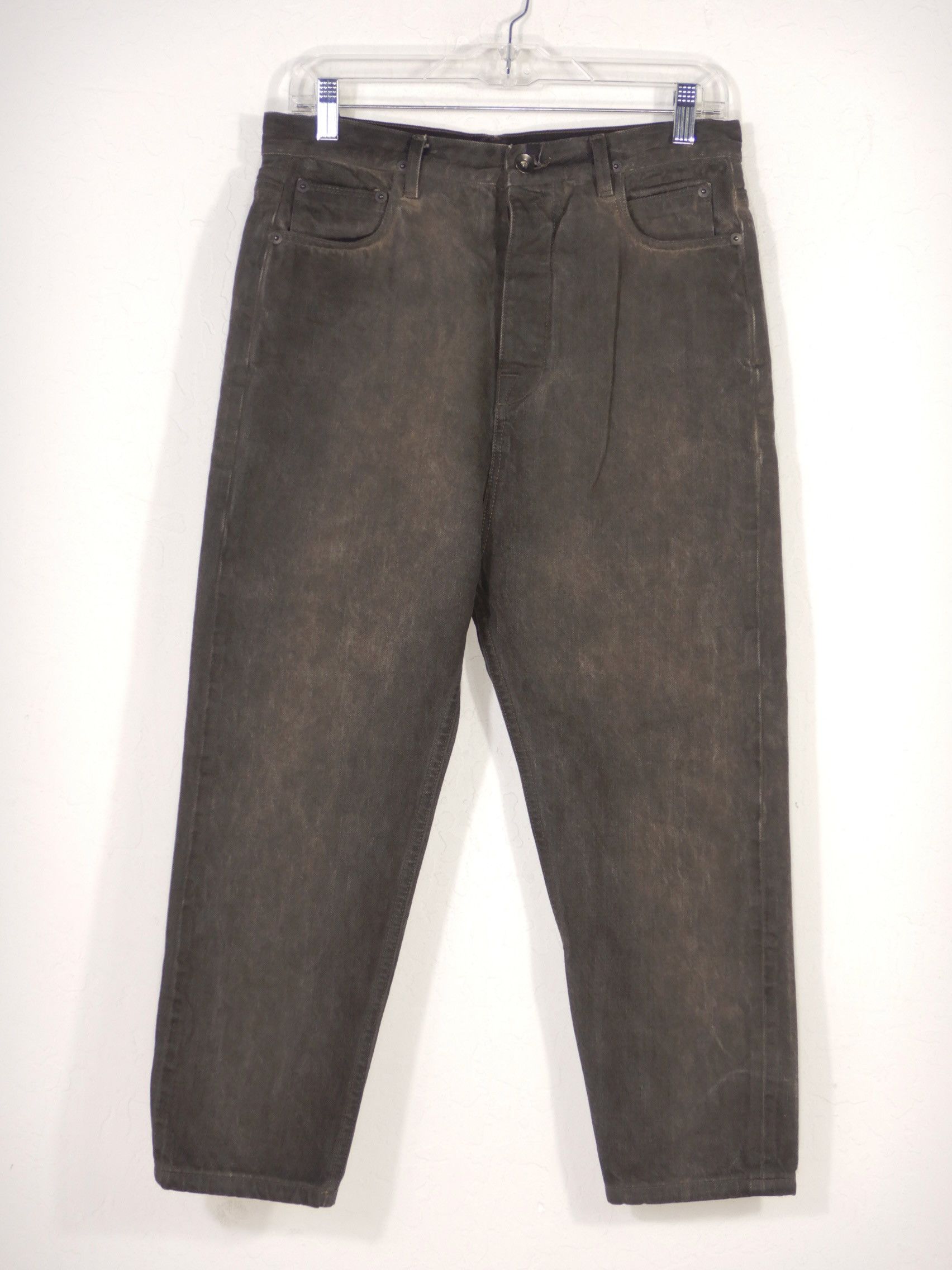 Rick Owens Drkshdw Rick Owens DRKSHDW F/W 15 Sphinx Cut Denim Selvedge Jeans Size US 26 / EU 42 - 1 Thumbnail