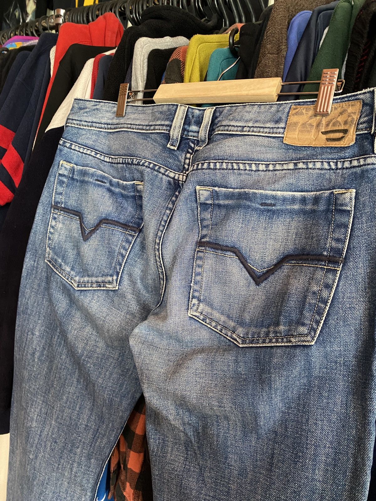 Diesel VINTAGE DIESEL FLARED DENIM JEANS Y2k Size US 34 / EU 50 - 4 Thumbnail