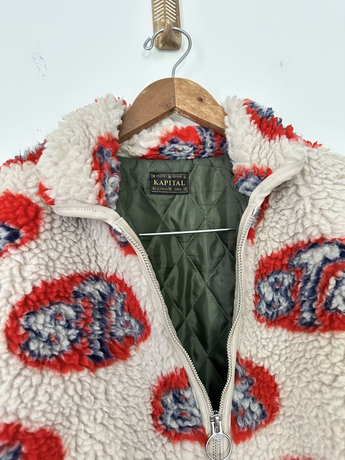 Kapital Kapital 8T6 Boa Fleece Drizzle Jacket Size US M / EU 48-50 / 2 - 2 Thumbnail