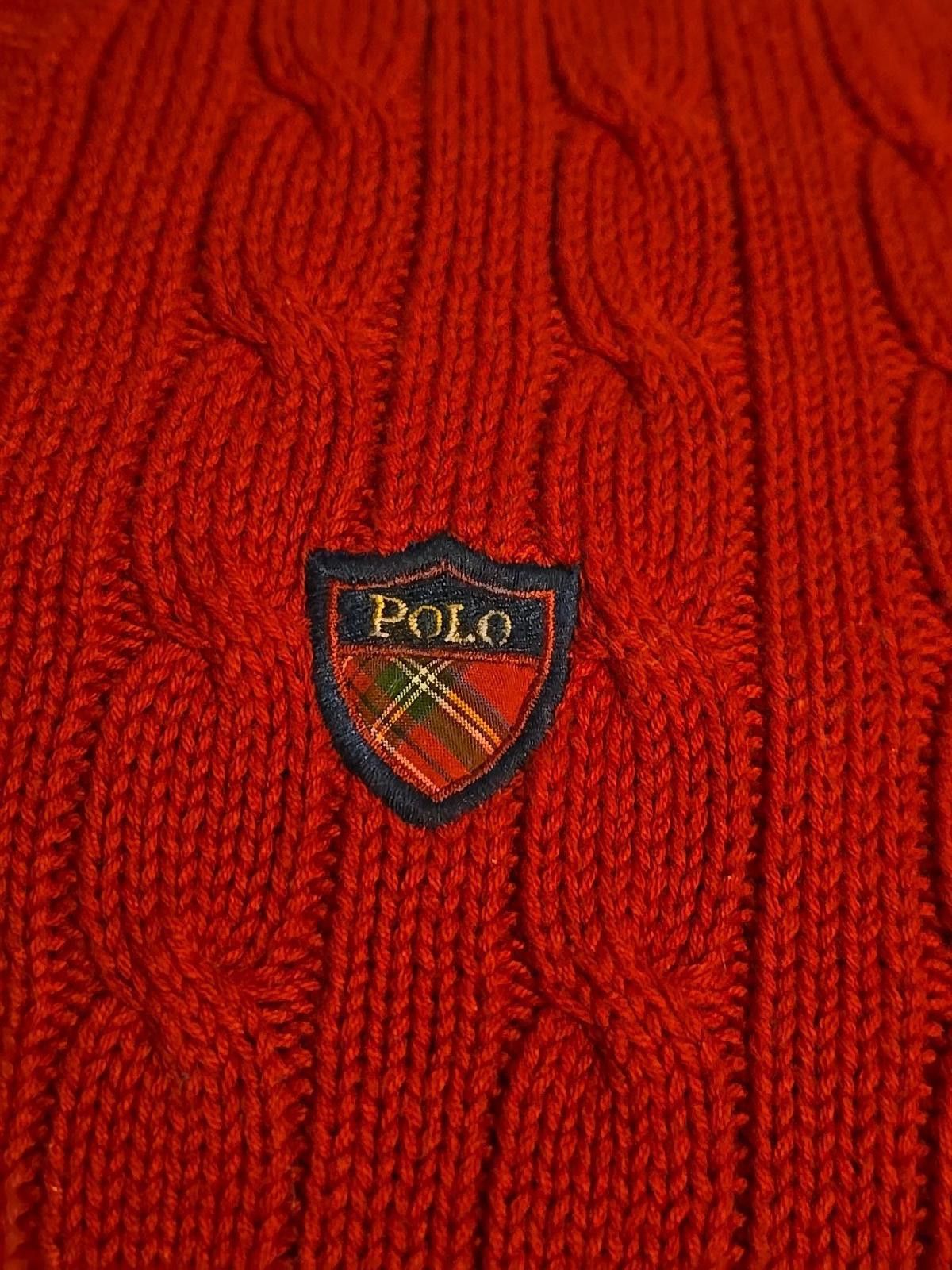 Polo Ralph Lauren Vtg Polo Ralph Lauren Sweater Cable Knit V-Neck Men's Sz L Size US L / EU 52-54 / 3 - 5 Thumbnail