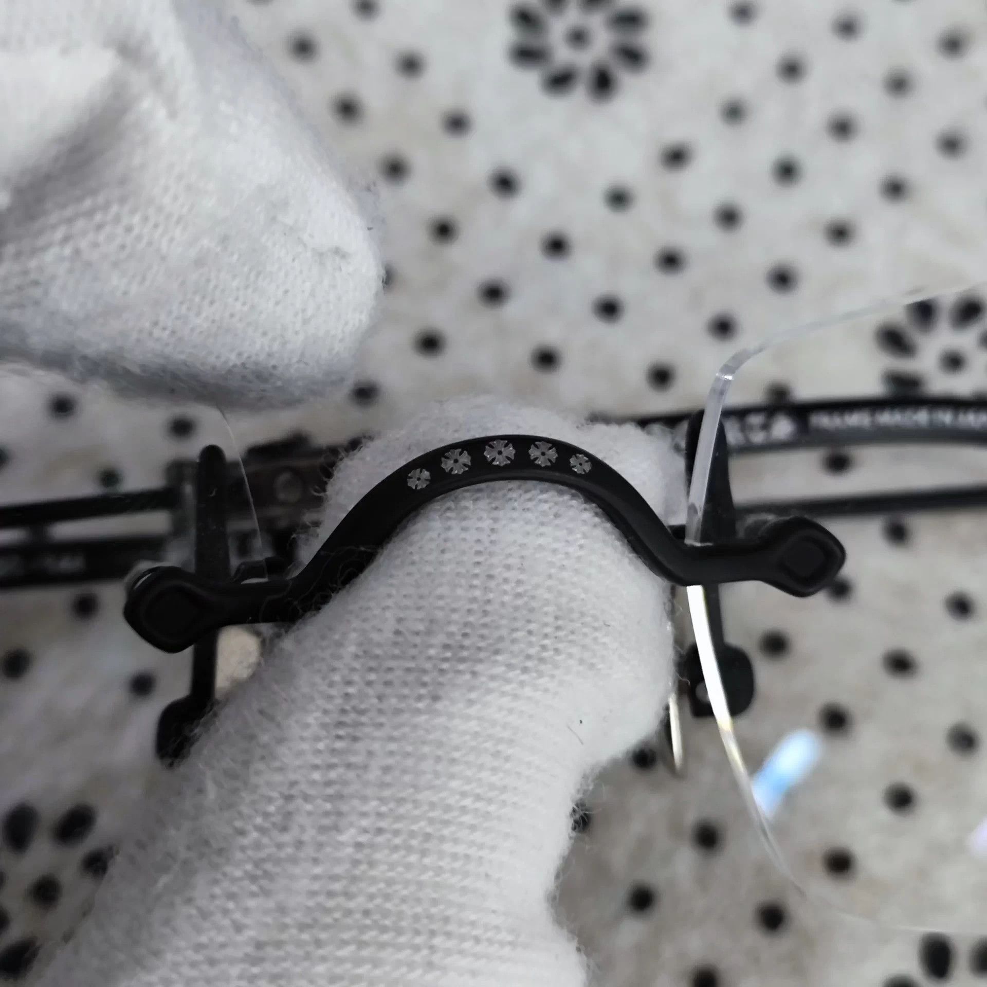 Chrome Hearts Chrome Hearts Rimless Black Glasses 260329WHH5A01 Size ONE SIZE - 4 Thumbnail