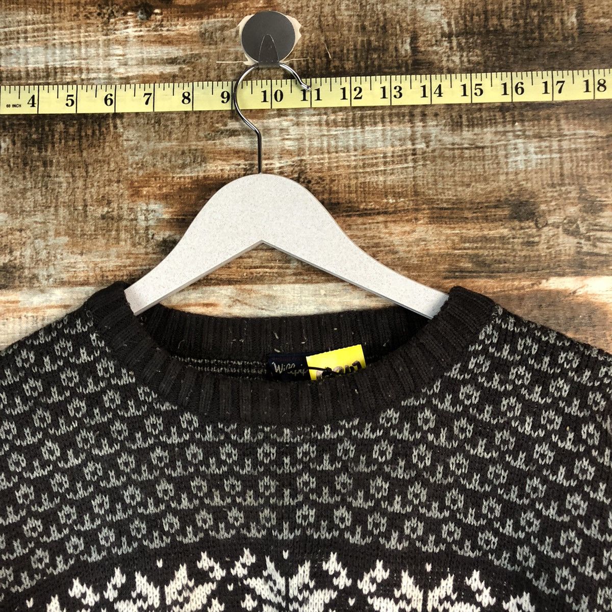 Homespun Knitwear × Japanese Brand Will Pips Brown vintage Knitwear #A2347 Size US L / EU 52-54 / 3 - 4 Thumbnail