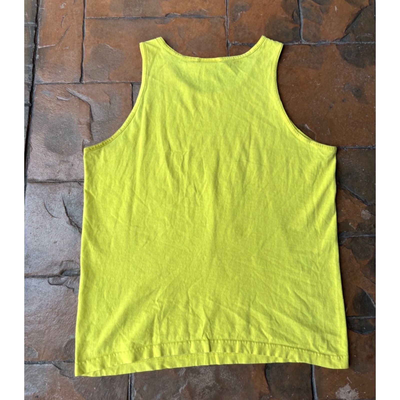Vintage VINTAGE Athletech Hawaii Tank Top Shirt L Yellow 90s Hula Girl Beach Hawaii Surfer Retro Graphic Print Men’s Reg Pullover? Size US L / EU 52-54 / 3 - 3 Thumbnail