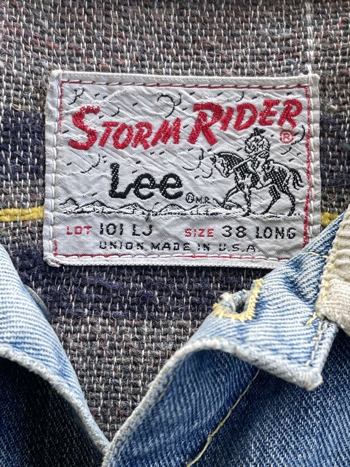 Lee 1960s Lee Storm Rider 101 LJ Blanket Denim Jacket Size US S / EU 44-46 / 1 - 15 Thumbnail