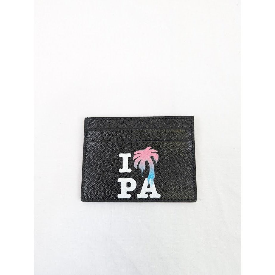 Palm Angels o1rshd1 Q: 5 / Size: OS / I Love PA Card Holder in Black Size ONE SIZE - 1 Thumbnail