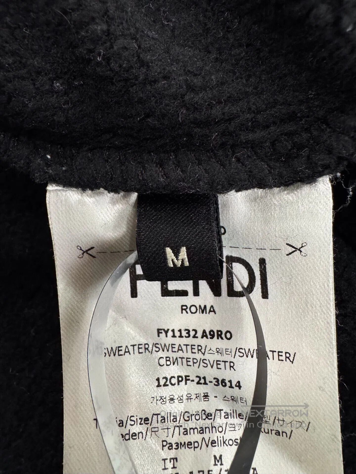 Fendi Fendi Black Logo Men's Long. Size US M / EU 48-50 / 2 - 6 Thumbnail