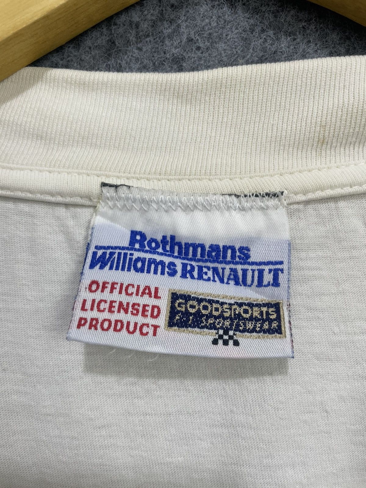 Vintage Vintage Rothmans Williams Renault F1 T-Shirt Size US XL / EU 56 / 4 - 7 Thumbnail