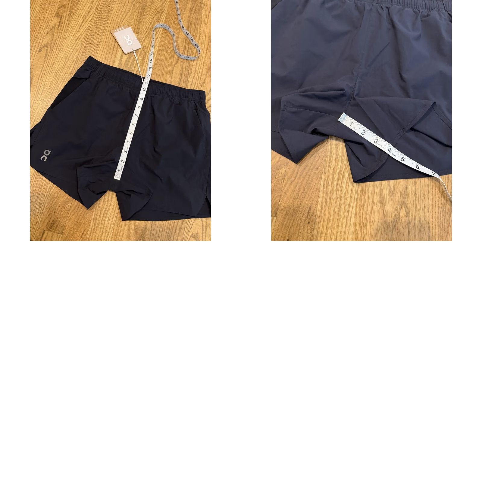 Vintage On Cloud Essential Shorts Womens Small Black Drawstring Pockets Lined NWT Size 28" / US 6 / IT 42 - 8 Thumbnail