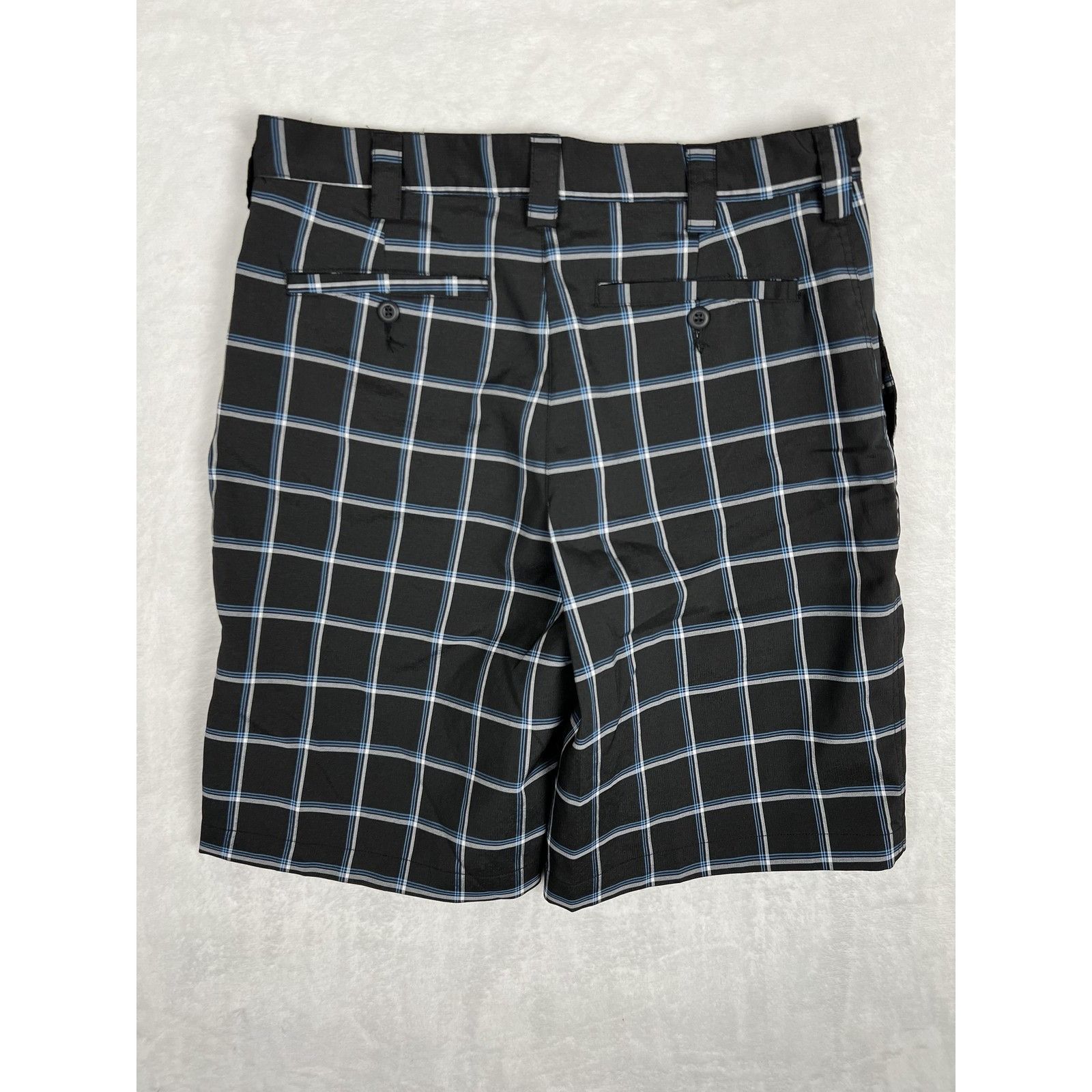 Other Snake Eyes Shorts Mens 30 Black Plaid Golf Chino Flat Front Size US 30 / EU 46 - 5 Thumbnail
