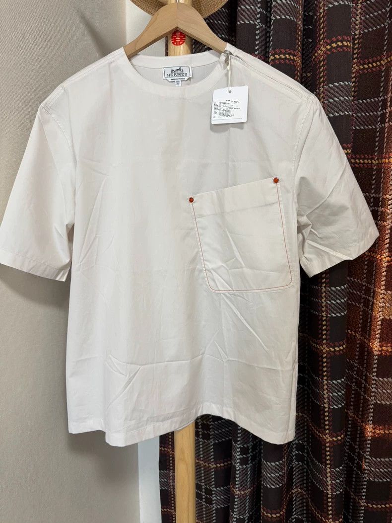Hermes Hermes Short Sleeve Jacket Shirt - dmc Size US L / EU 52-54 / 3 - 1 Thumbnail