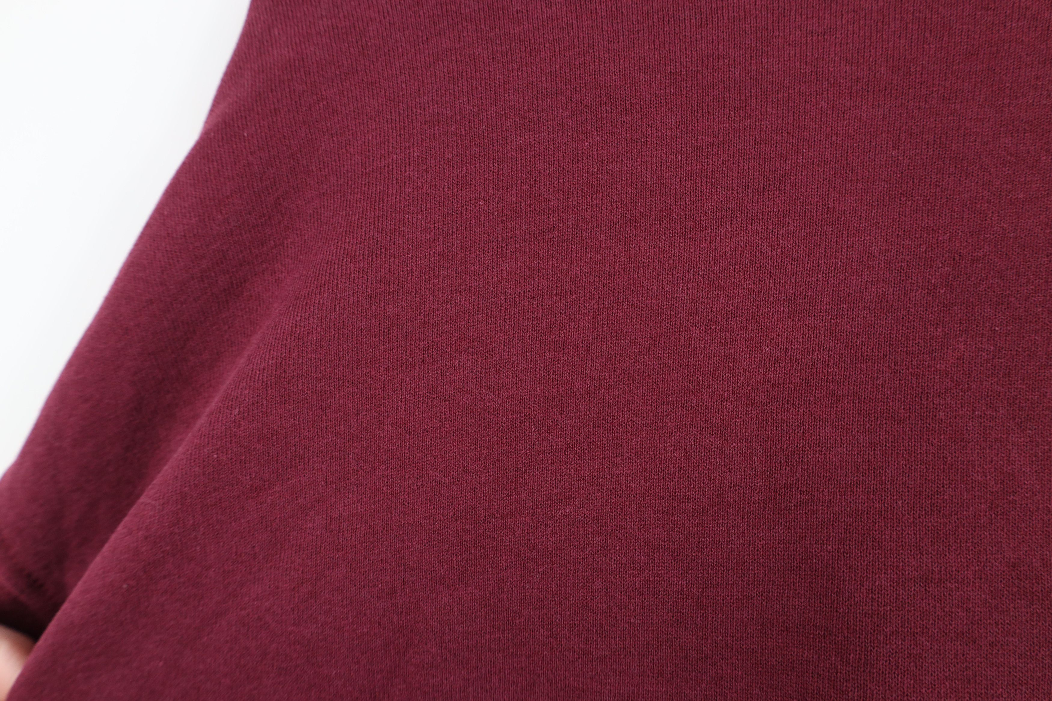 Vintage Vintage 90s Bike Blank Crewneck Sweatshirt Burgundy Red USA Size US L / EU 52-54 / 3 - 8 Thumbnail