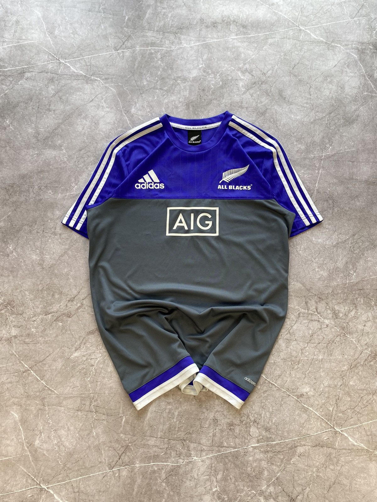 Adidas × Vintage Adidas Rugby All Blacks New Zealand Team Rugby AIG Jersey Size US M / EU 48-50 / 2 - 2 Thumbnail