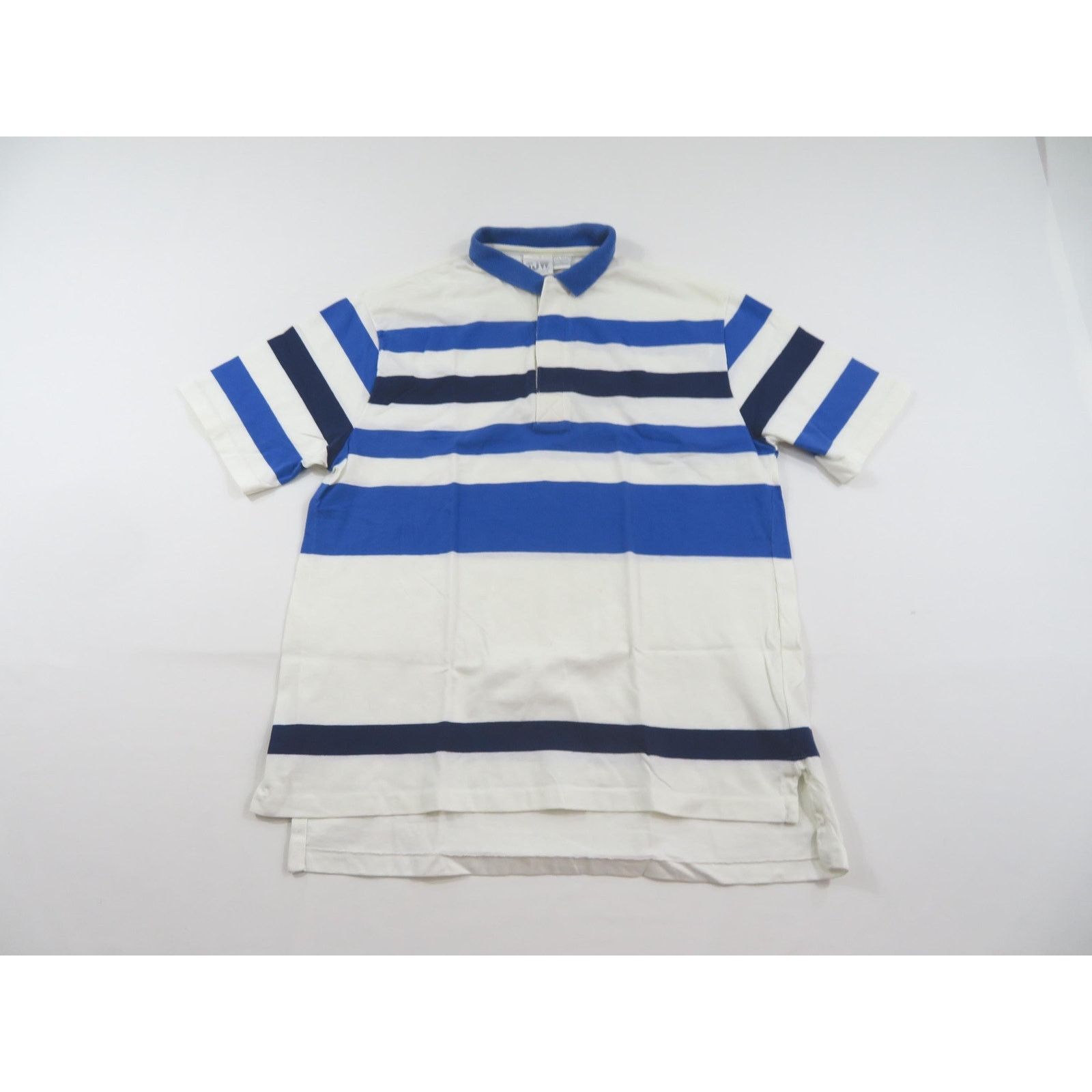 Other Mervyns Polo Shirt, Golf Rugby, White Blue, Sz XL 1990s Size US XL / EU 56 / 4 - 1 Thumbnail