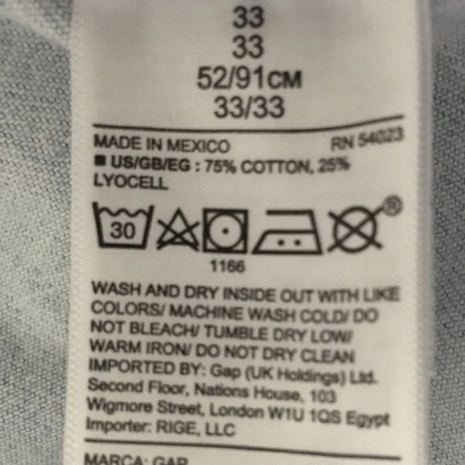Gap Gap 1969 distressed boyfriend jeans, size 33mex Size 33" - 7 Thumbnail
