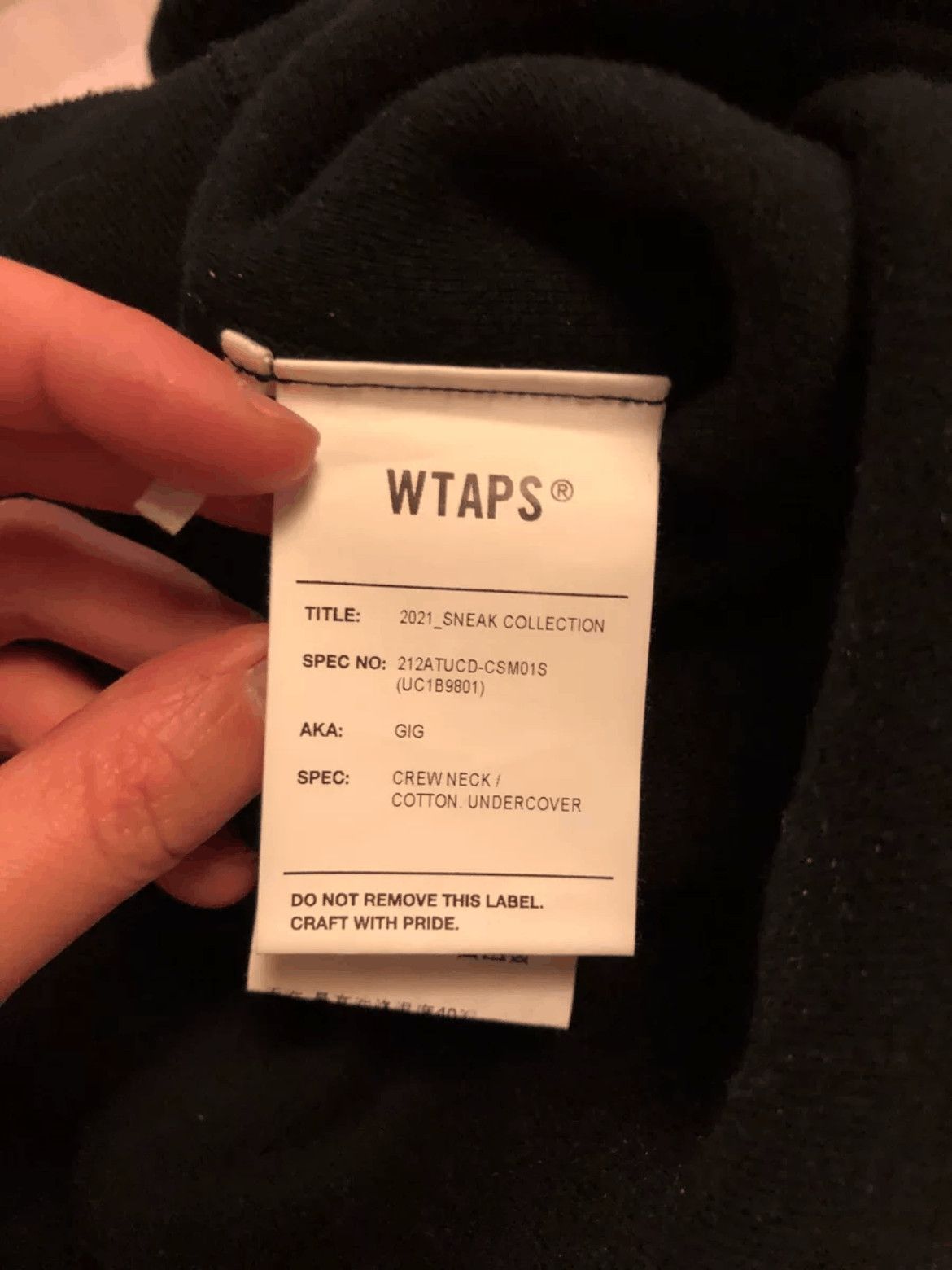 Undercover × Wtaps Undercover x Wtaps Logo Patches Sweatshirt Size US L / EU 52-54 / 3 - 7 Thumbnail