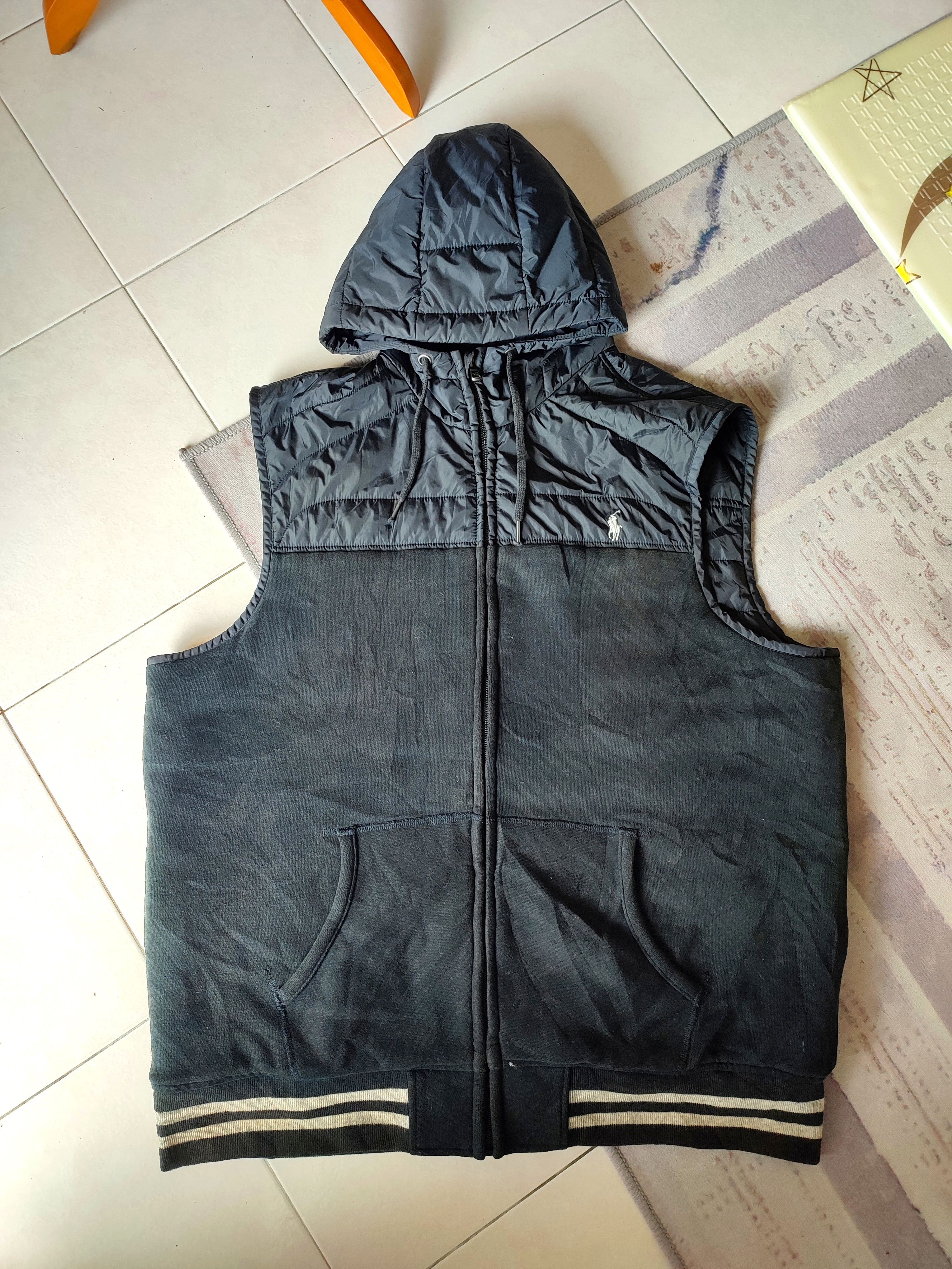 Polo Ralph Lauren Vintage Polo Ralph Lauren Sleeveless Jacket Hooded Size US XL / EU 56 / 4 - 5 Thumbnail