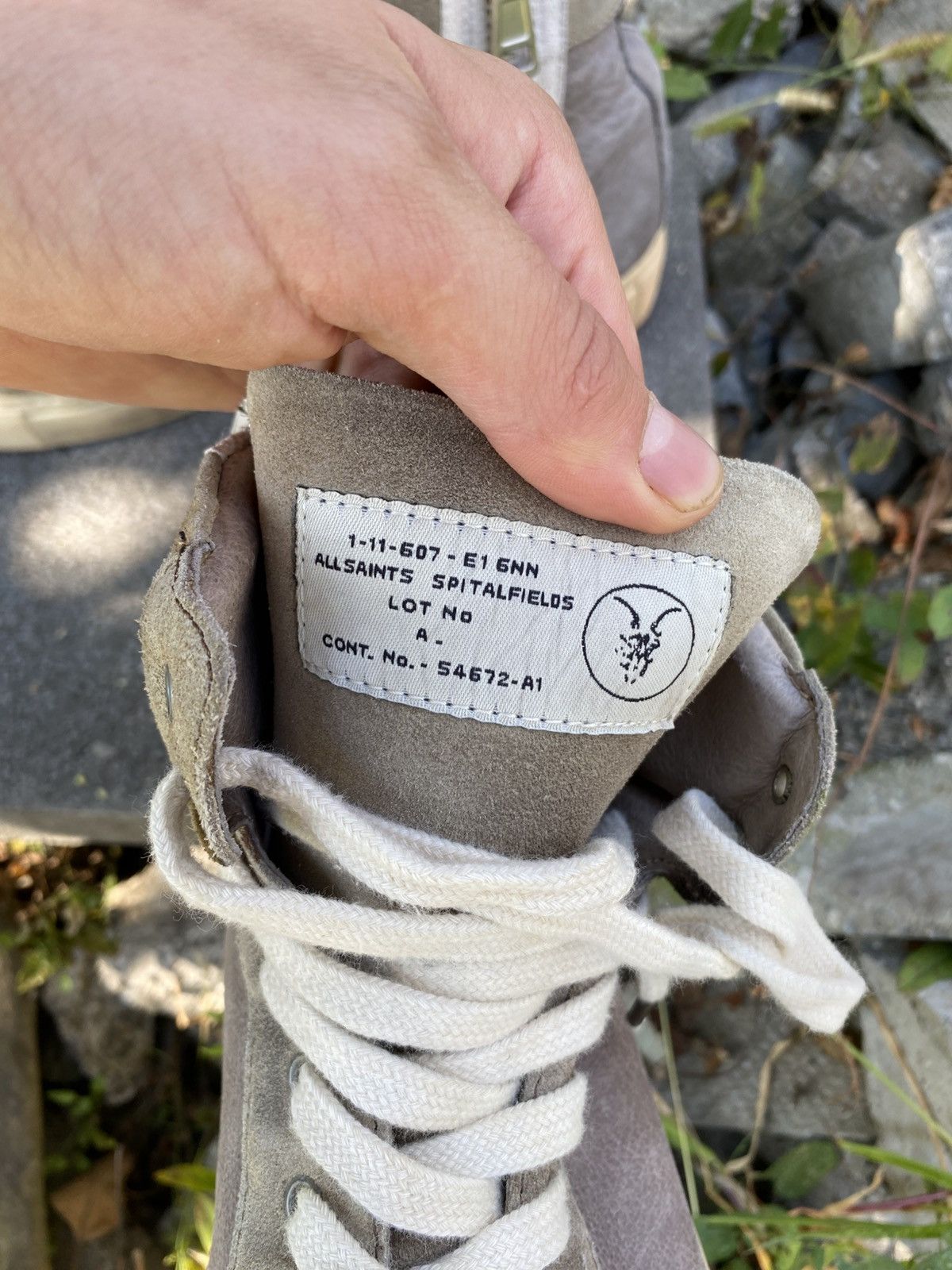 Allsaints All saints Hi-Top Leather shoes Rick Owens Balenciaga Style Size US 11 / EU 44 - 18 Thumbnail
