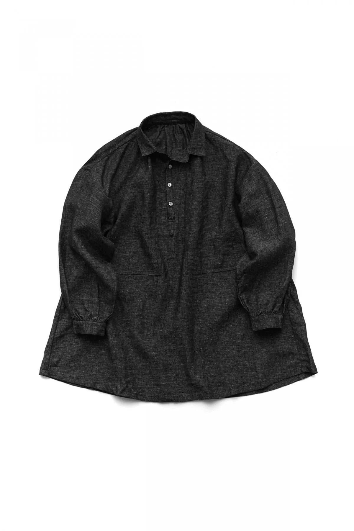 Porter Classic Porter Classic Bresson Linen Long Shirt Size US M / EU 48-50 / 2 - 1 Thumbnail