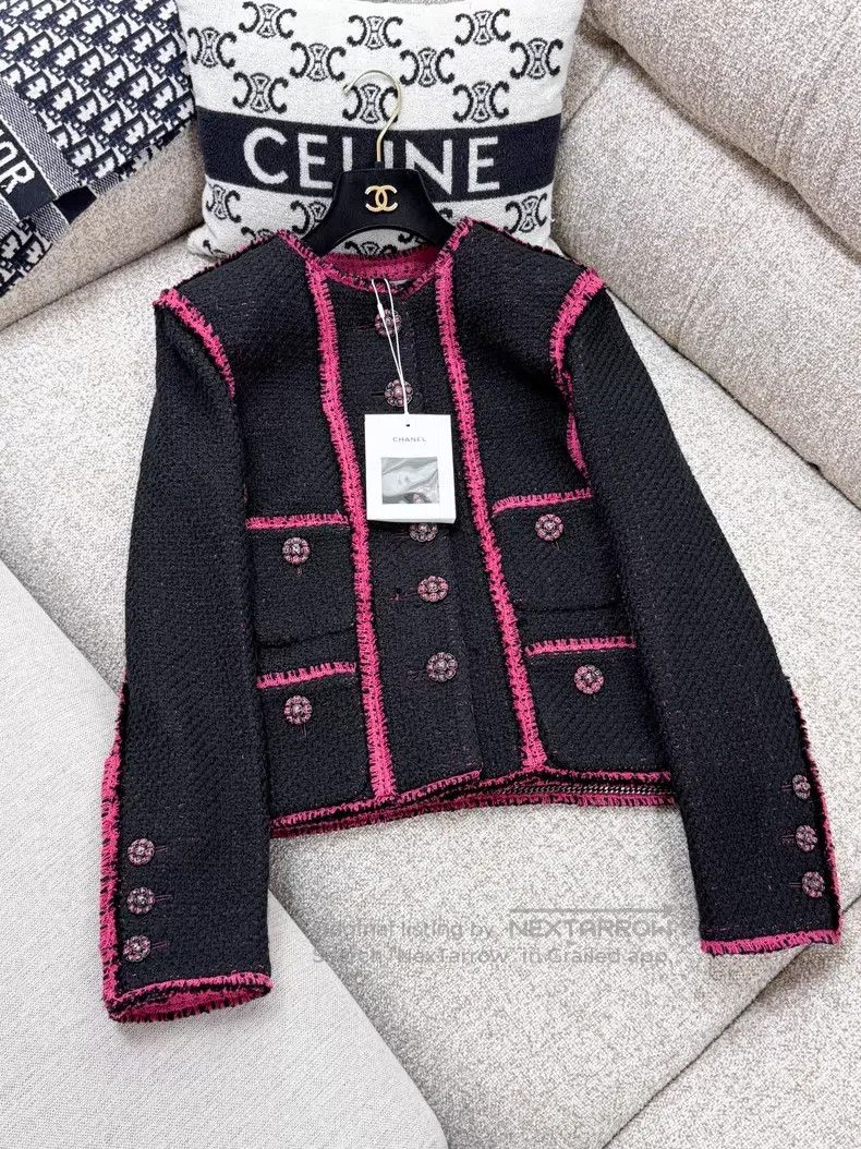Chanel Chanel Pink rolled-edged flower glazed buckle four-pocket Size XS / US 0-2 / IT 36-38 - 4 Thumbnail