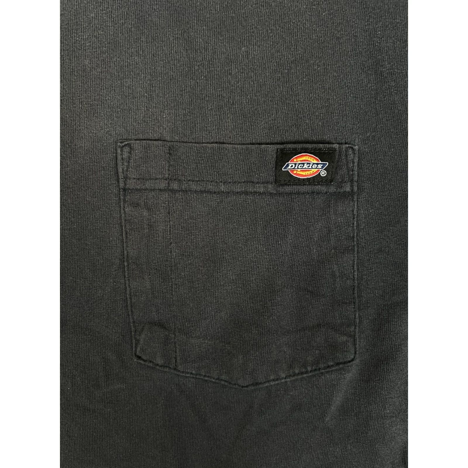 Dickies VINTAGE Dickies T-Shirt Blue Pocket Short Sleeve Size L Men Grunge 90s Classic Work Wear Stained Faded Tears Size US L / EU 52-54 / 3 - 2 Thumbnail