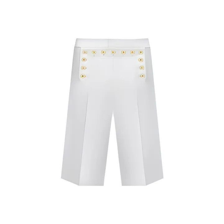 Dior Dior White High-Waisted Casual Shorts for Women 0079-2507 Size 33" - 1 Thumbnail