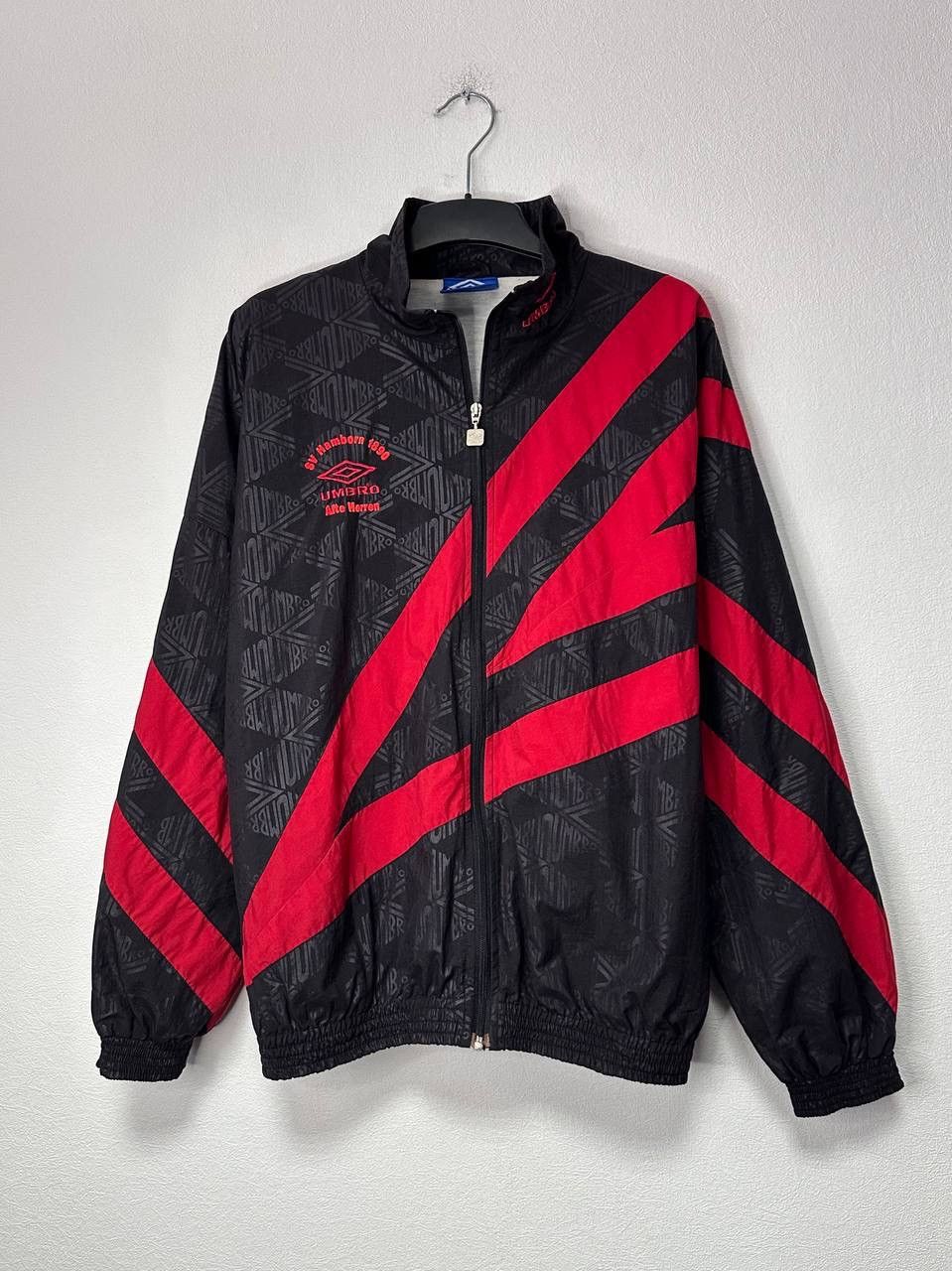 Umbro Vintage Umbro Track Jacket SV Hamborn 1890 Black Red L 90s Size US L / EU 52-54 / 3 - 1 Thumbnail