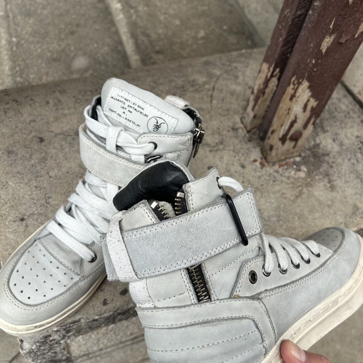 Allsaints Allsaints Geo Hi Top Sneakers Size US 6 / EU 39 - 14 Thumbnail
