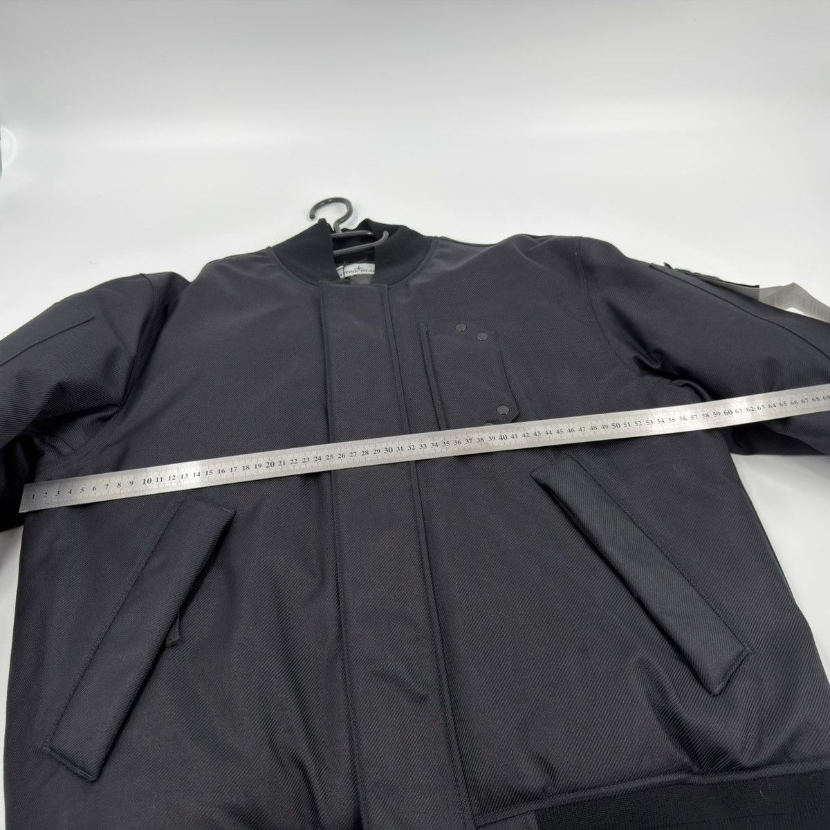 Stone Island Stone Island Diagonal Nylon Down Bomber Jacket in Black L Size US L / EU 52-54 / 3 - 4 Thumbnail