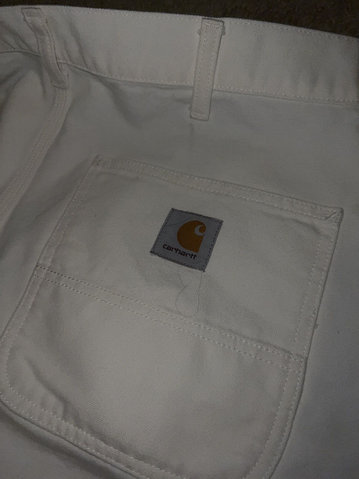 Carhartt Wip Carhartt WIP White Canvas Work Pants Size US 38 / EU 54 - 5 Thumbnail