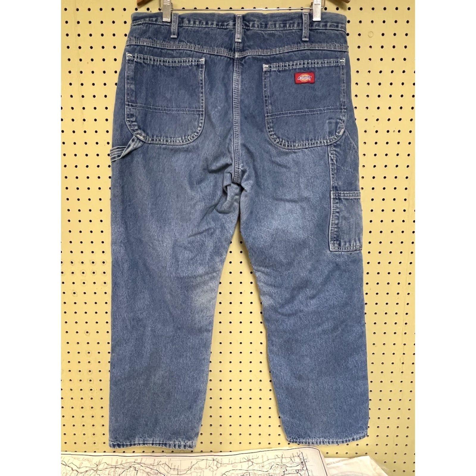 Dickies VINTAGE Dickies Jeans Flannel Lined 36x30 Relaxed Fit 90s Grunge Blue Denim Mens Jeans Size US 36 / EU 52 - 2 Thumbnail