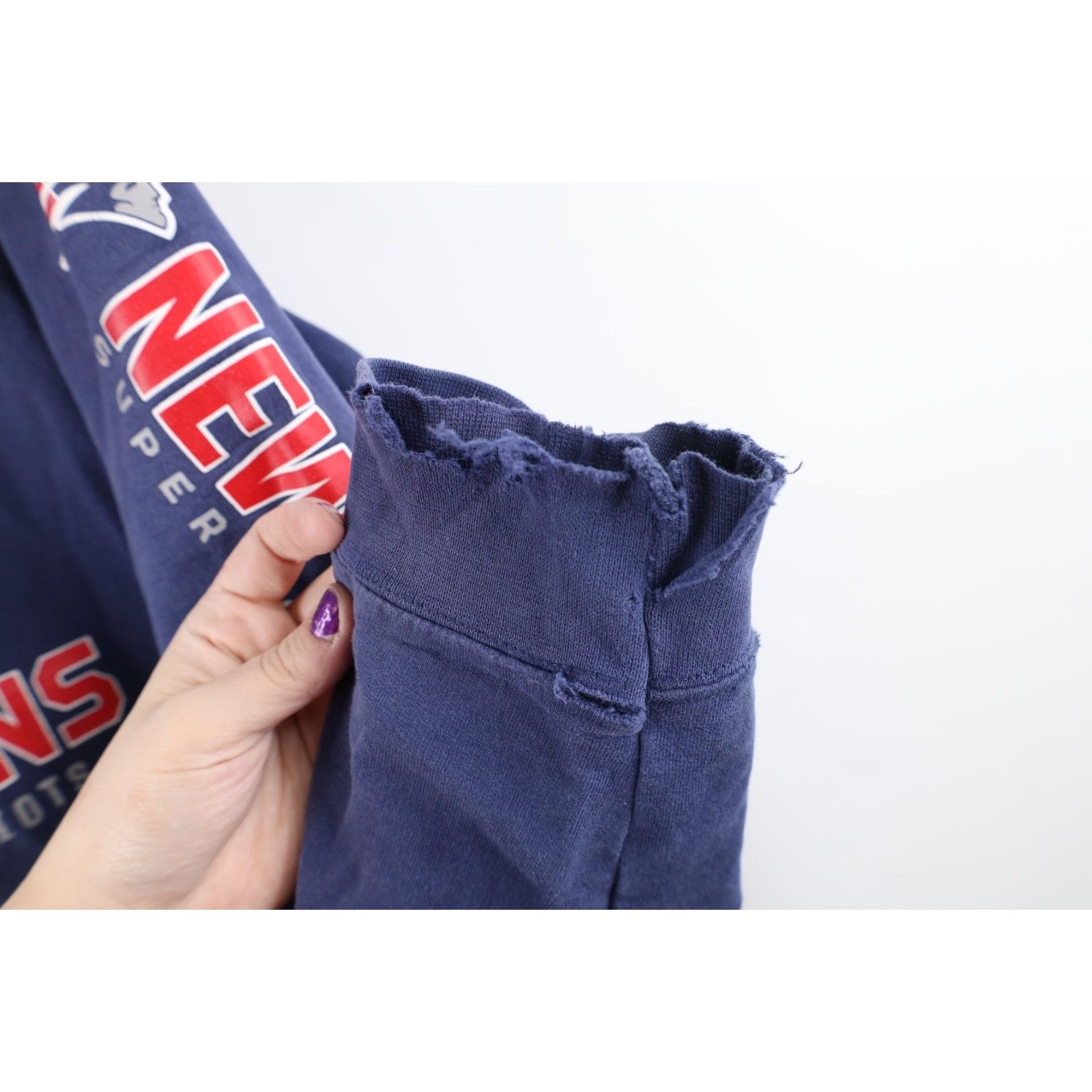 Vintage Fanatics Super Bowl LIII New England Patriots Hoodie Size US XL / EU 56 / 4 - 7 Thumbnail