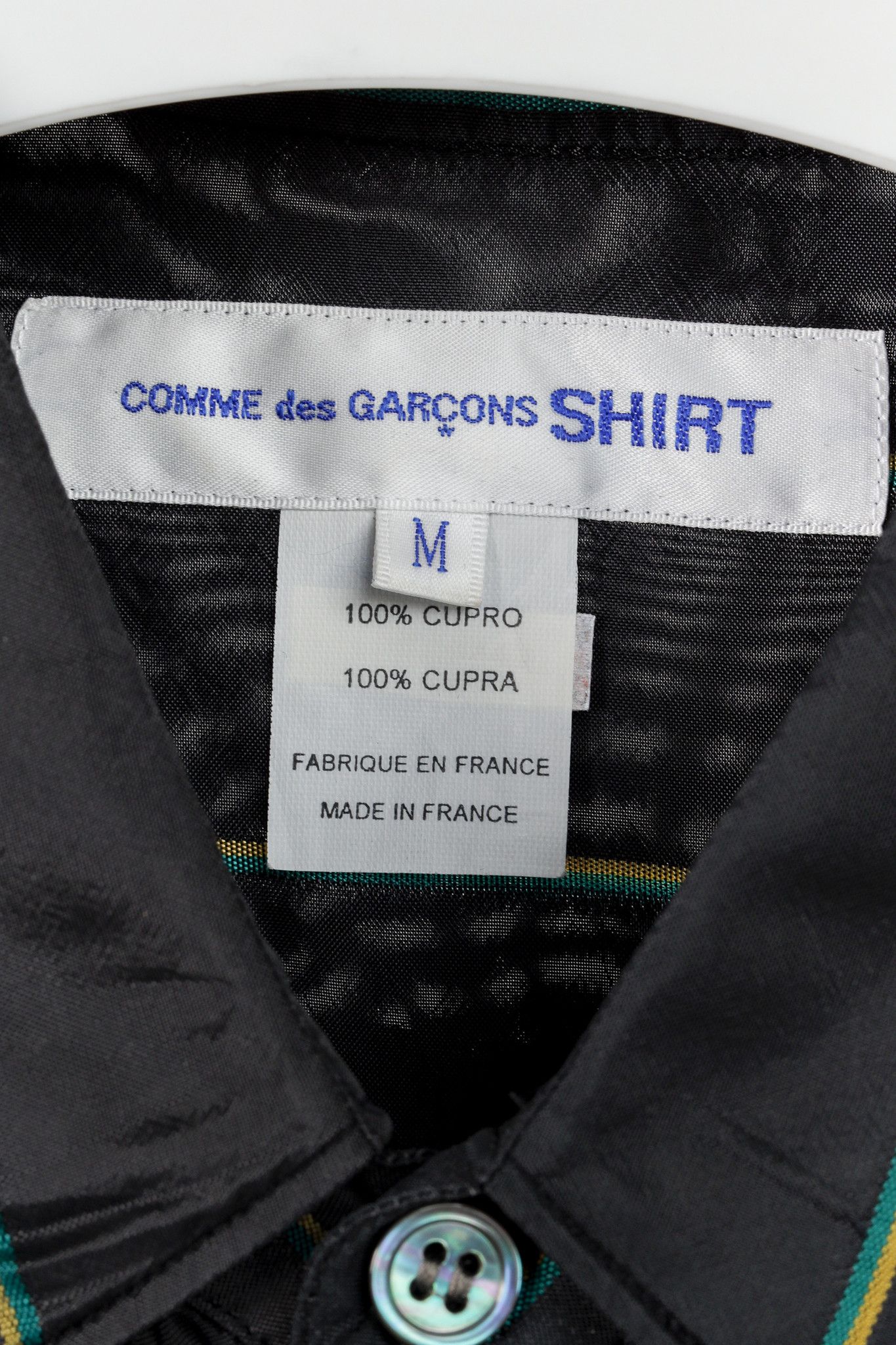 Comme des Garcons Comme des Garçons Shirt Black Multi-Colour Stripe Button Up Size US M / EU 48-50 / 2 - 4 Thumbnail