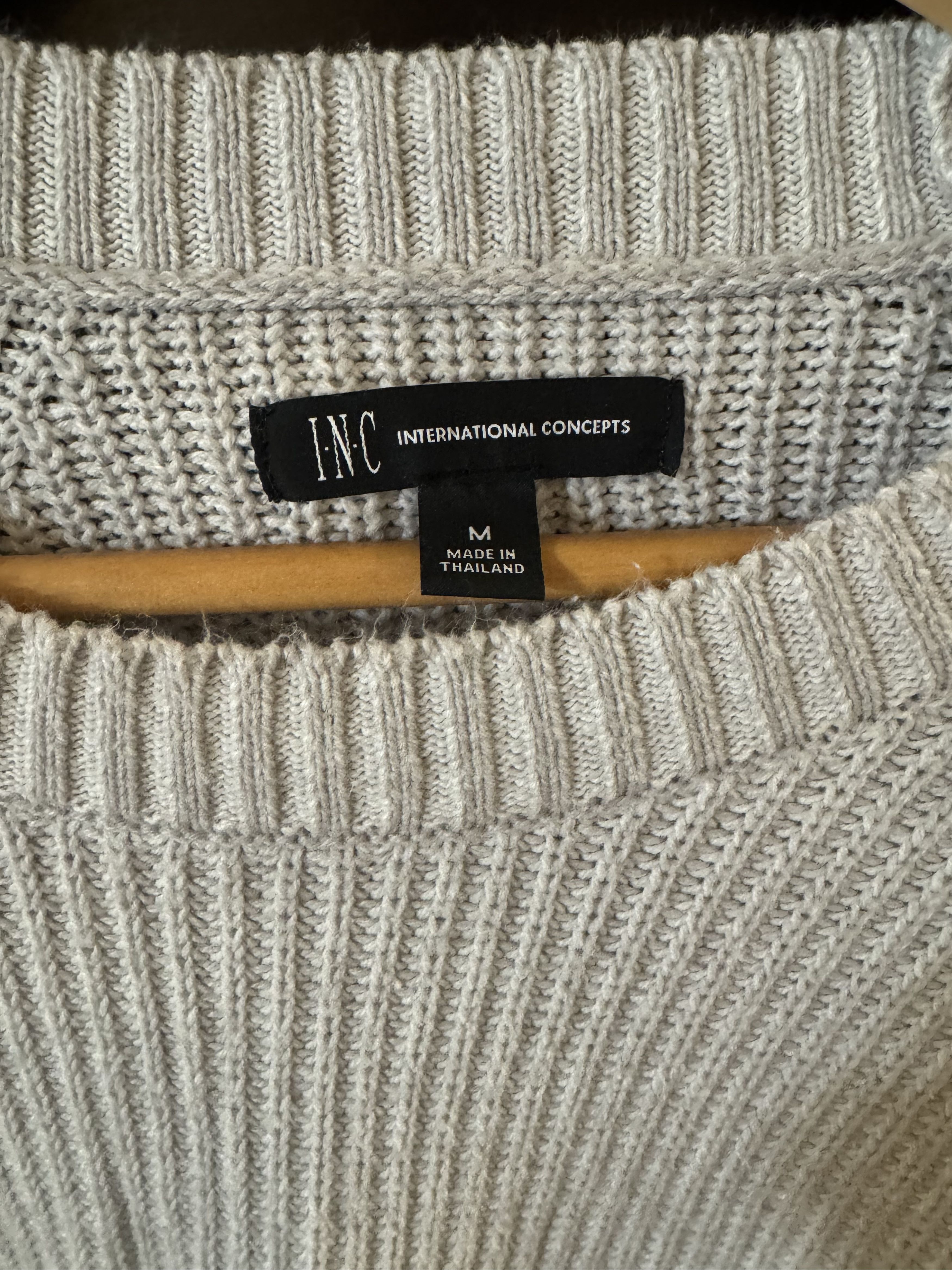 I.N.C I.N.C Oatmeal Sweater. US M. No Defects Size US M / EU 48-50 / 2 - 1 Thumbnail