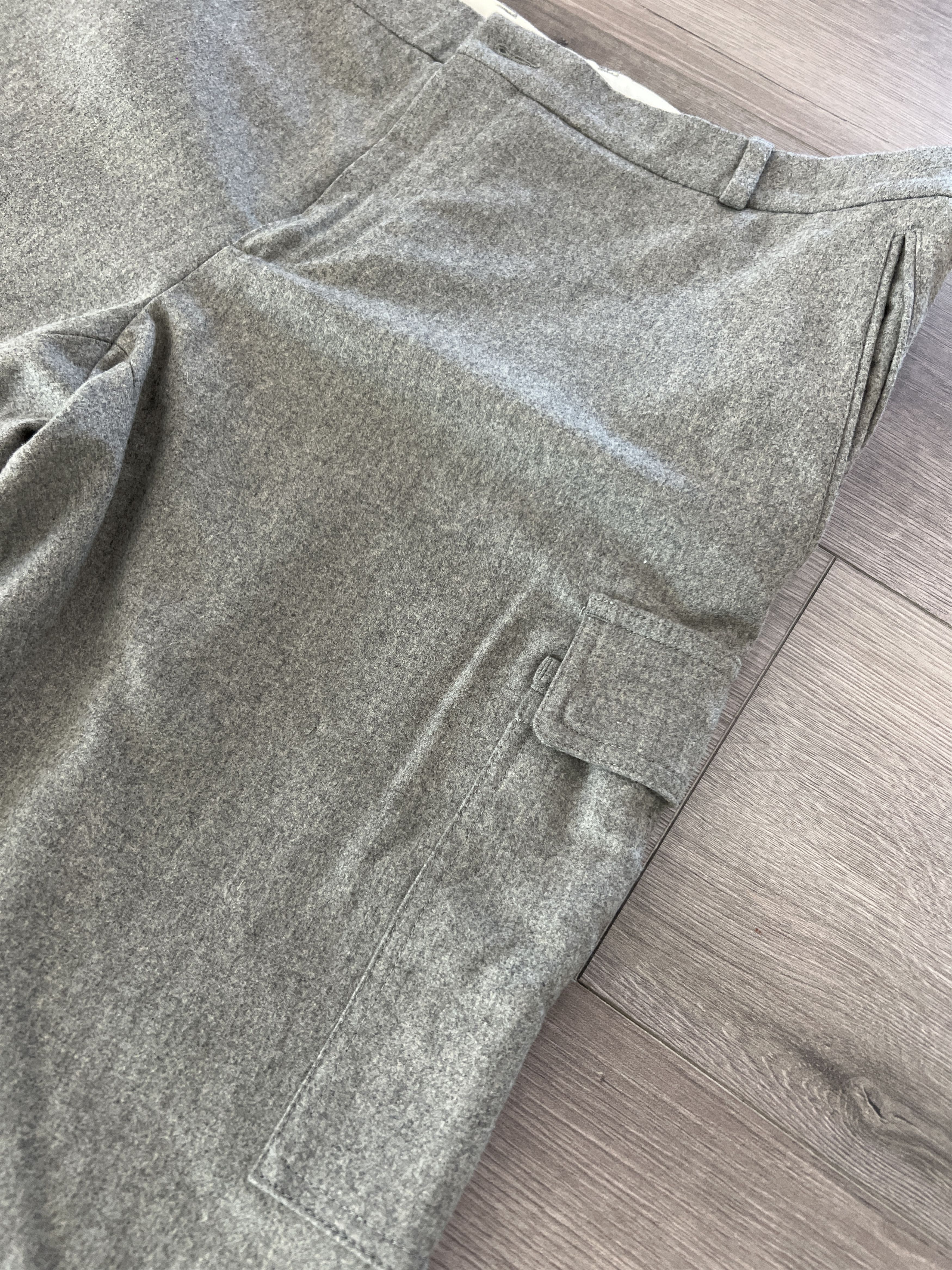 Ralph Lauren Purple Label Ralph Lauren Purple Label Grey Wool Slim Fit Pants Size US 38 / EU 54 - 2 Thumbnail