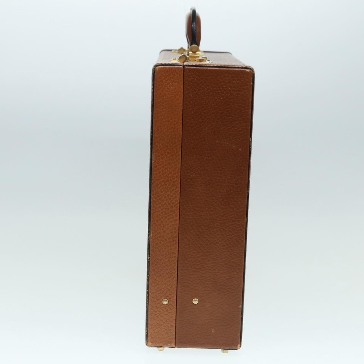 Loewe LOEWE Anagram Attache Case Trunk Leather Brown Gold Size ONE SIZE - 3 Thumbnail