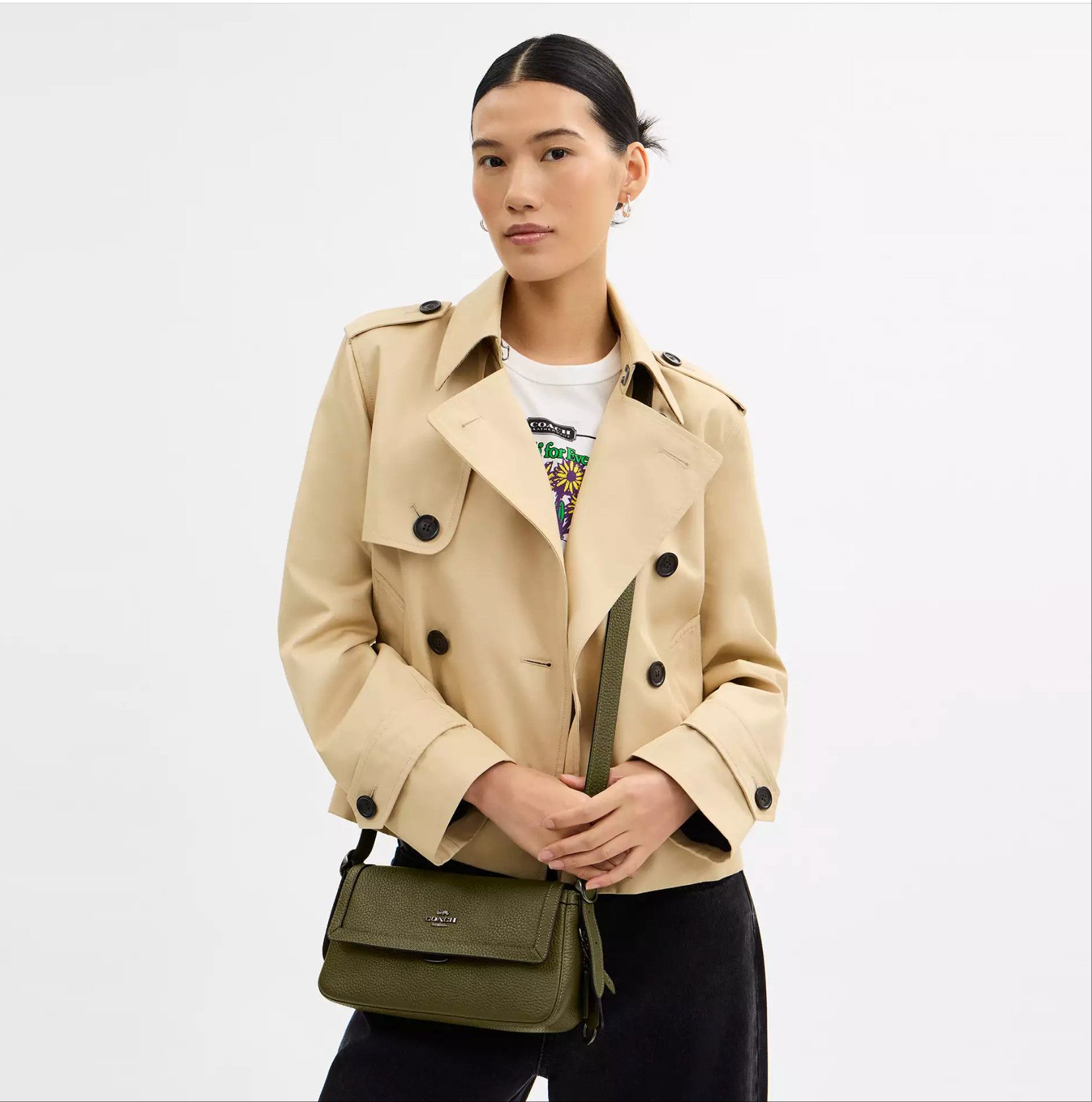 Coach Etta Small Flap Shoulder Bag CCV64 Size ONE SIZE - 7 Thumbnail