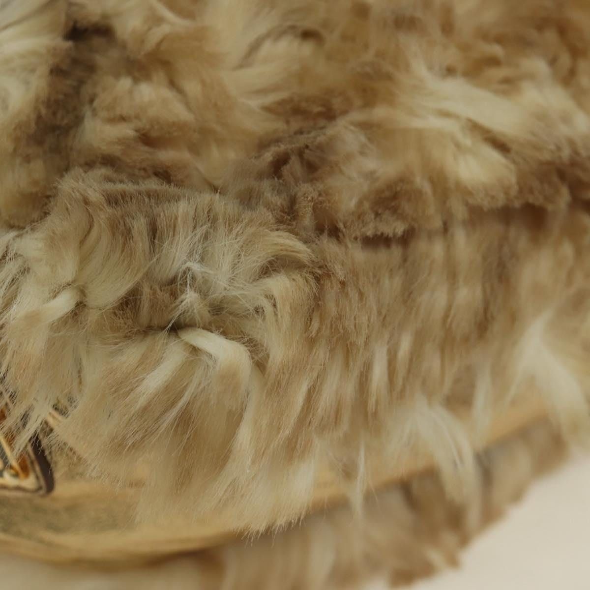 Prada Prada Fur Shoulder Bag Beige Size ONE SIZE - 5 Thumbnail