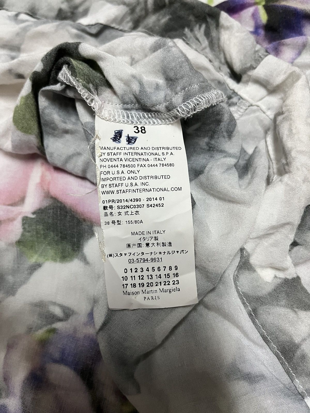 Designer × Maison Margiela 🔥Maison Martin Margiela MM6 Women Floral Oversize Blouse Size S / US 4 / IT 40 - 8 Thumbnail