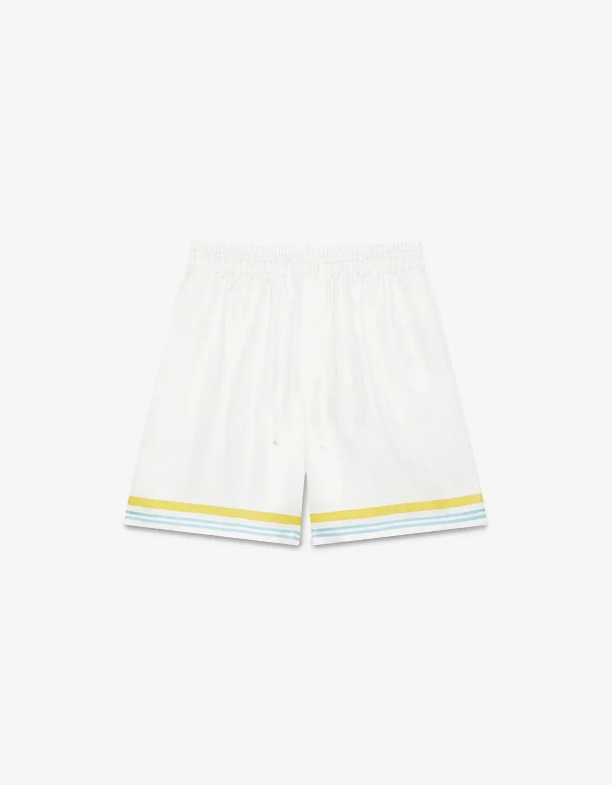 Casablanca Casablanca White Tennis Landscape Silk Shorts Size US 34 / EU 50 - 1 Thumbnail
