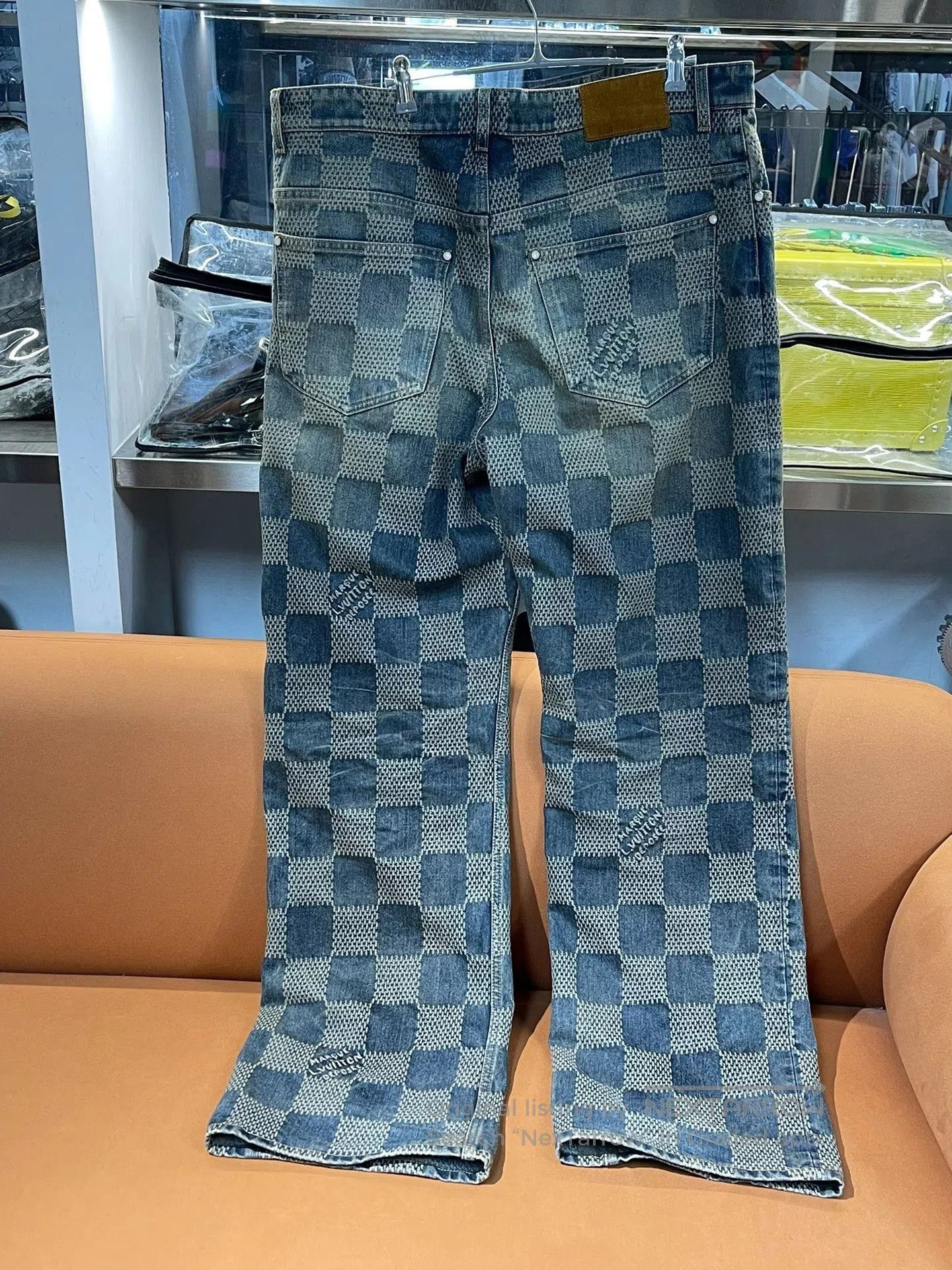Louis Vuitton Louis Vuitton FW24 Logo Jacquard Straight Jeans. Size US 34 / EU 50 - 2 Thumbnail