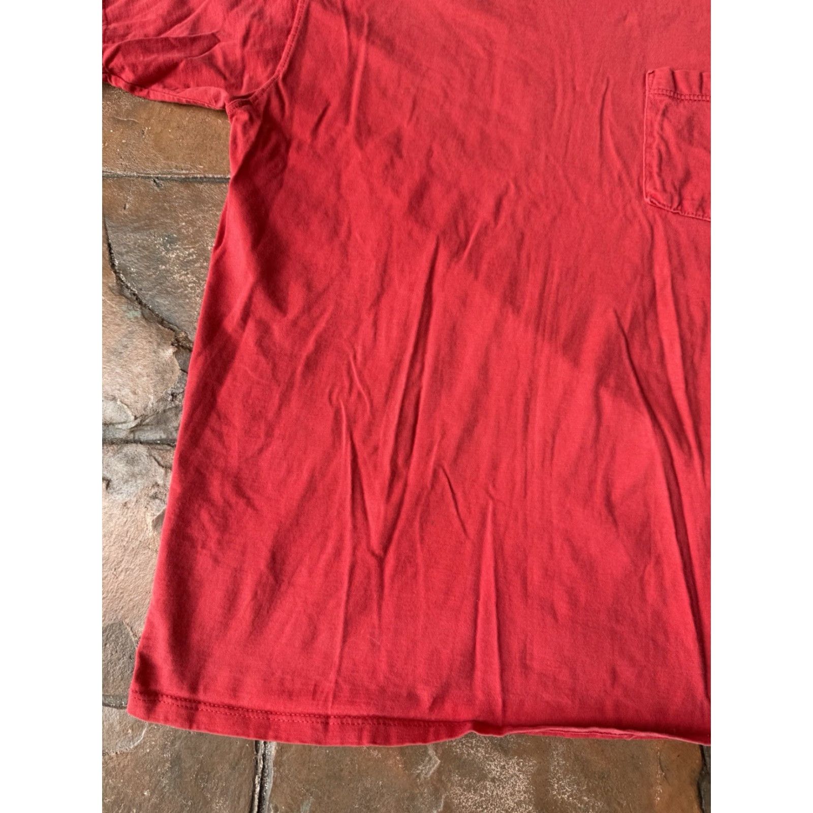 Russell Athletic VINTAGE Russell Athletic Pocket T-Shirt Medium Red USA 90s Mens Shirt Size US M / EU 48-50 / 2 - 6 Thumbnail