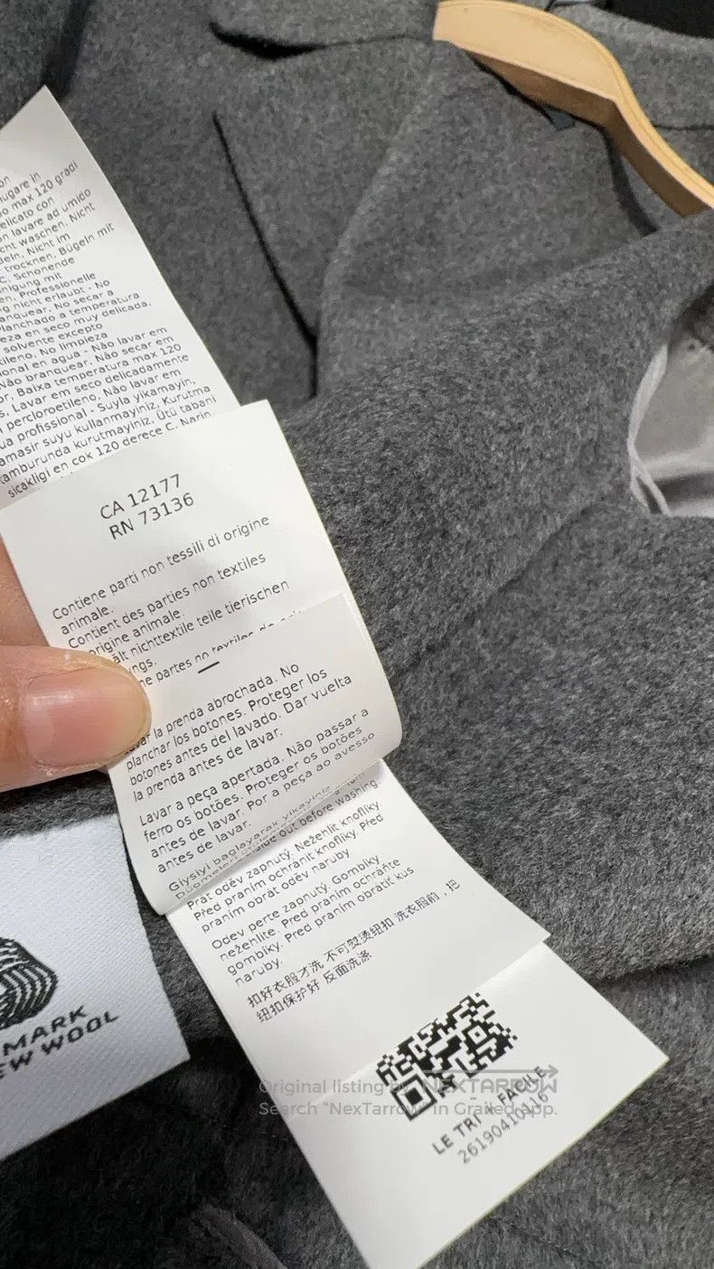 Max Mara Max Mara Grey wool coat Size XS / US 0-2 / IT 36-38 - 8 Thumbnail