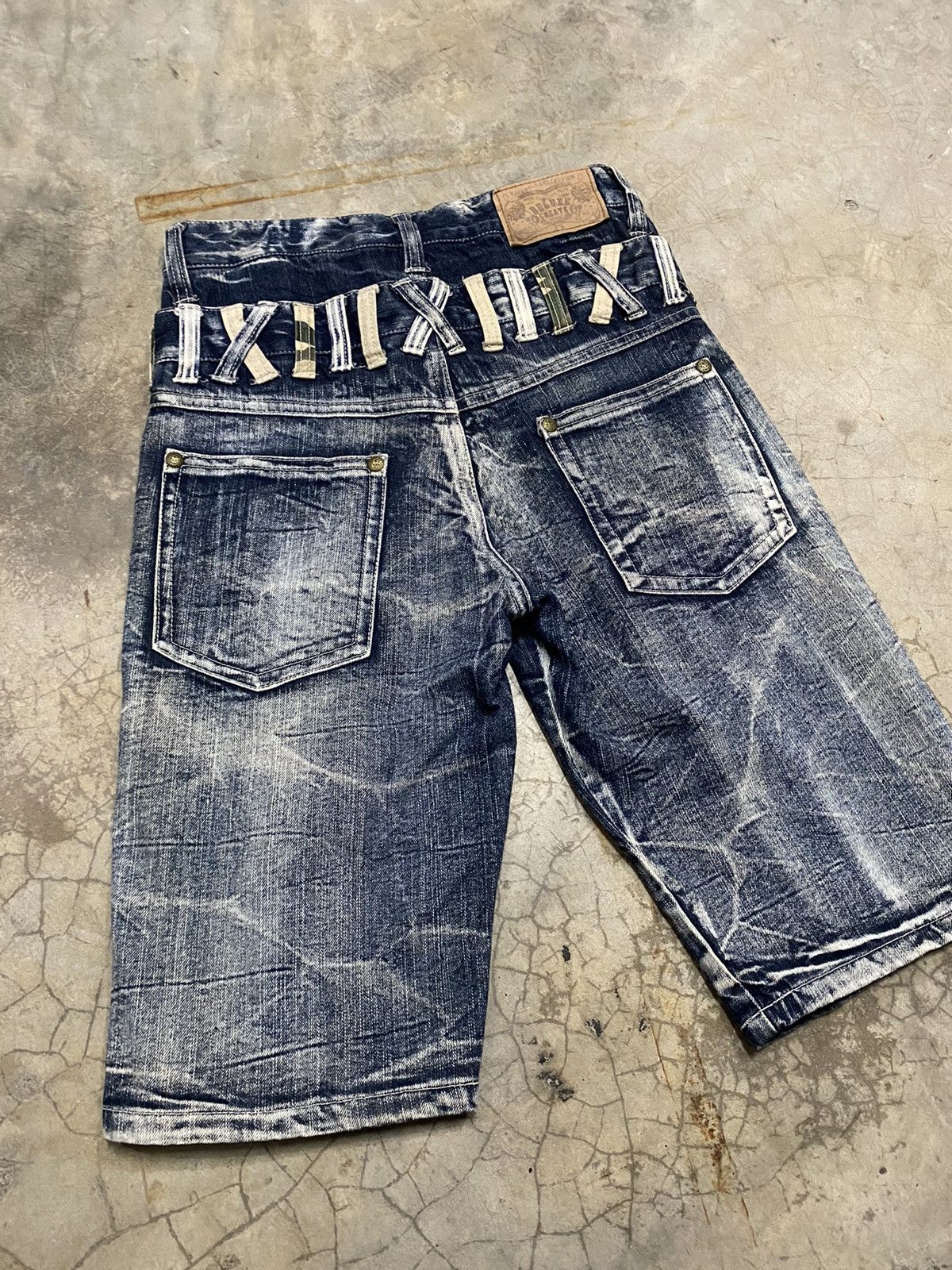 If Six Was Nine × Japanese Brand Y2k Punk Double Waist Jeans Short Size US 28 / EU 44 - 10 Thumbnail