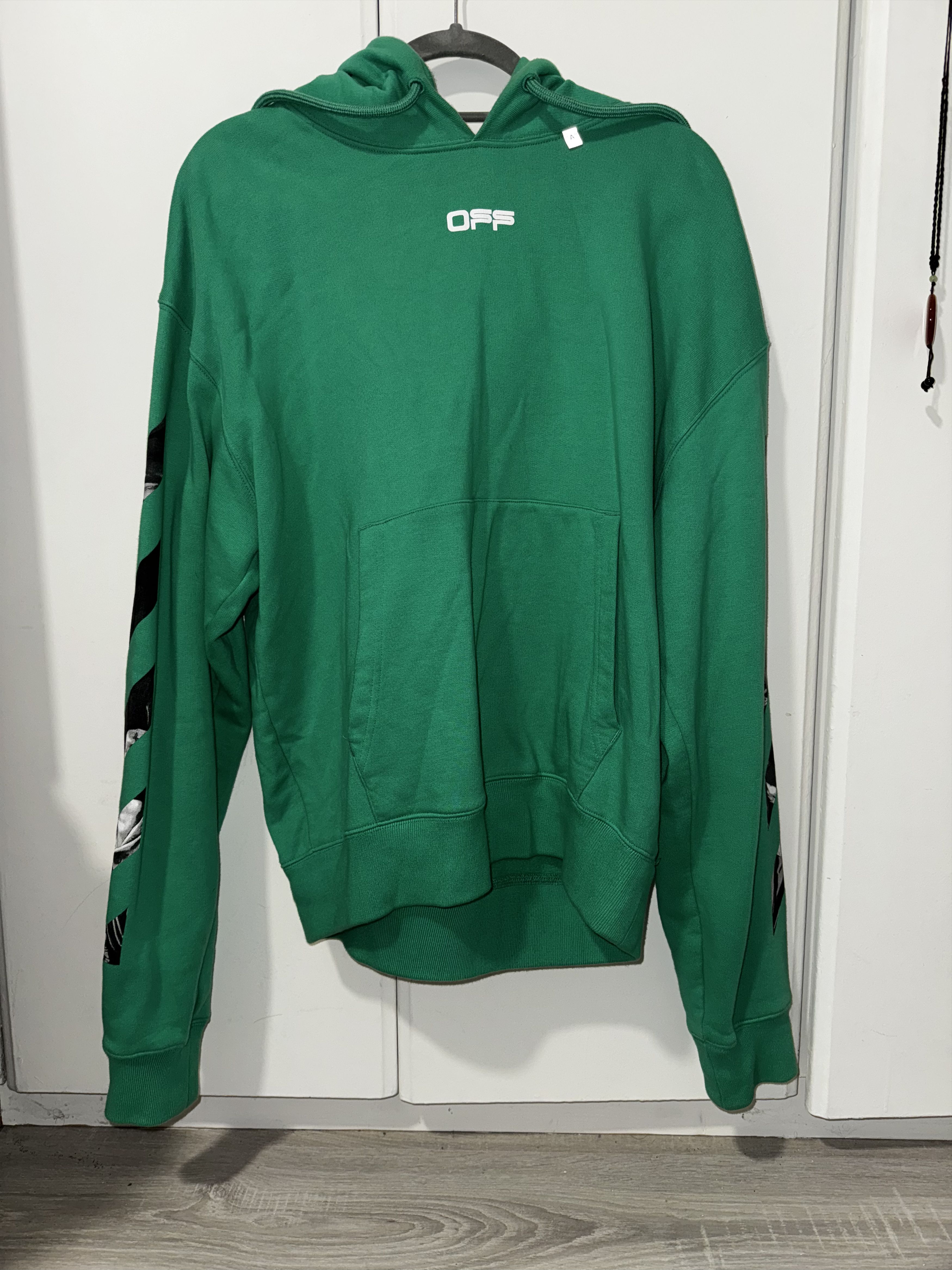 Off-White Green Off-white Caravaggio Square hoodie Size US M / EU 48-50 / 2 - 2 Thumbnail