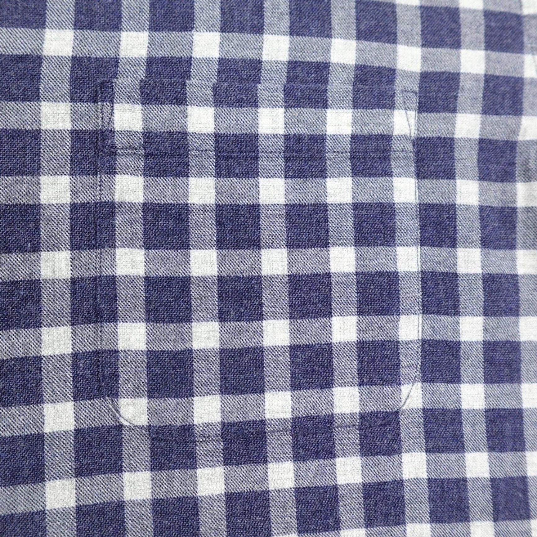 Massimo Dutti Massimo Dutti Shirt Men Large Blue White Plaid Flannel Button-Up Long Sleeve Button-Down Collar N/A Mens Size US L / EU 52-54 / 3 - 3 Thumbnail