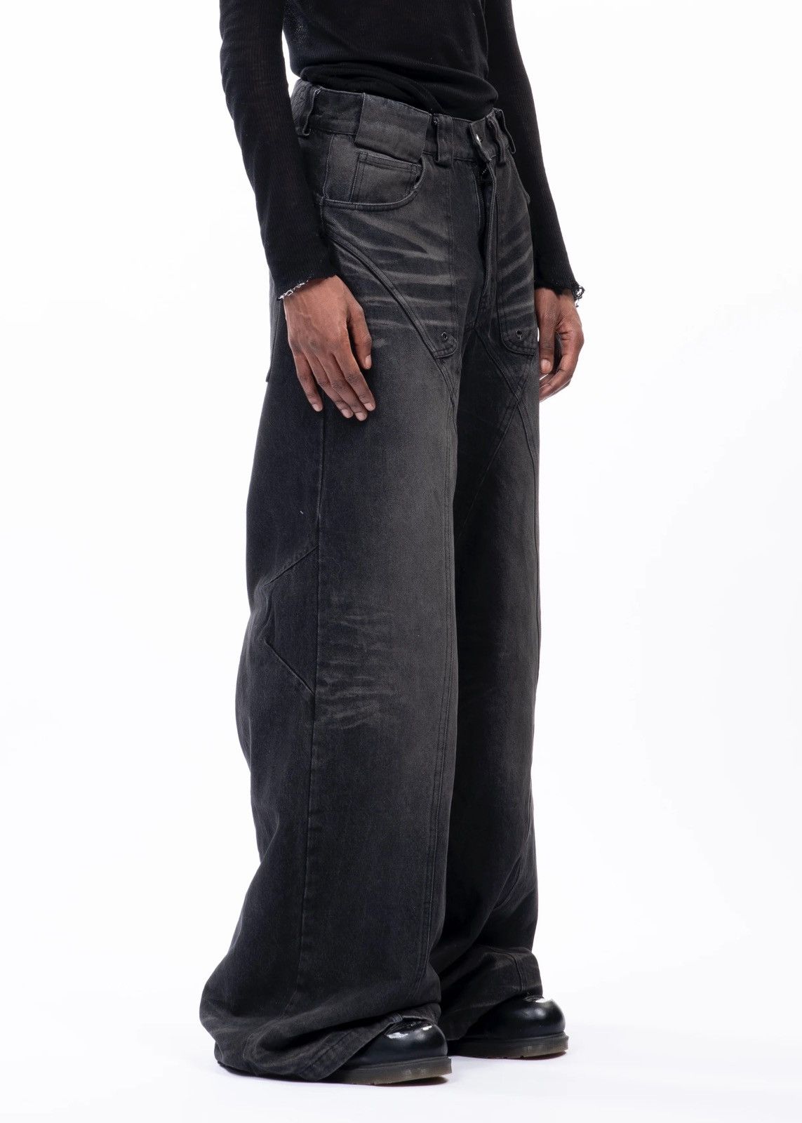 No Faith Studios Sun Faded Dune Denim Size US 30 / EU 46 - 5 Thumbnail