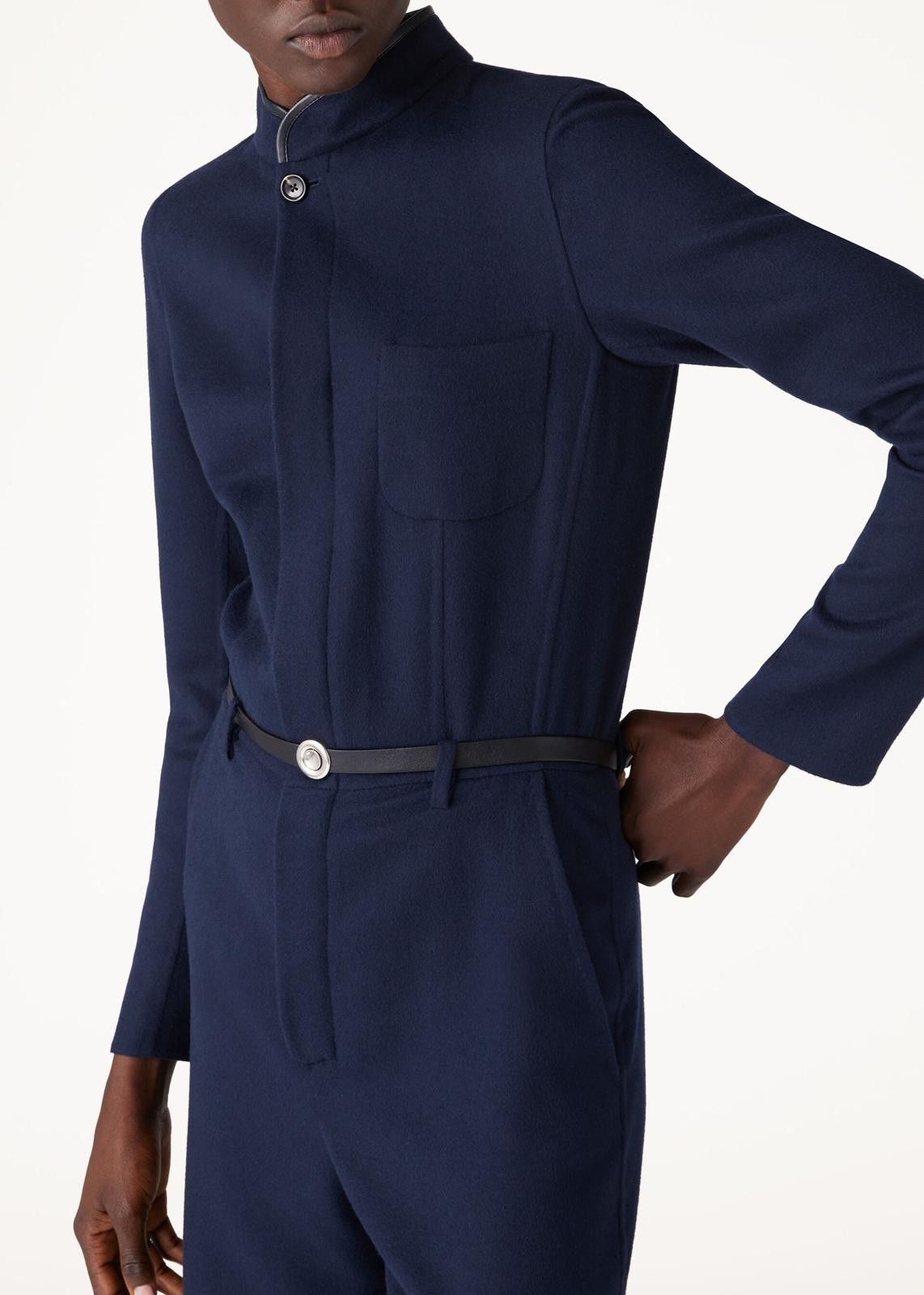 Loro Piana o1srvl11e0125 FAO0137 Naya Jumpsuit in Navy Blue Size 28" / US 6 / IT 42 - 5 Thumbnail