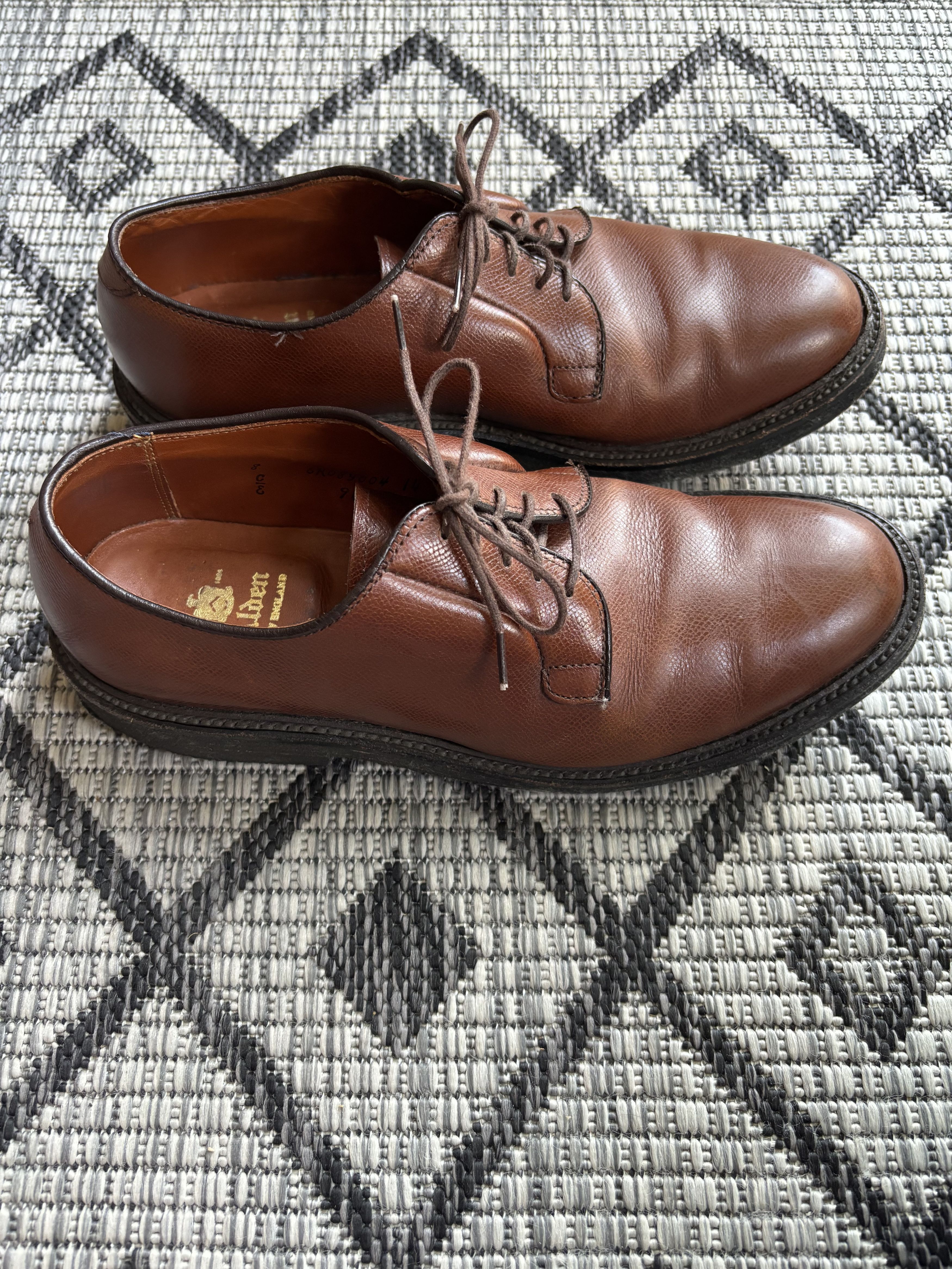 Alden Plain Toe Blucher Brown Aniline Size US 8 / EU 41 - 5 Thumbnail