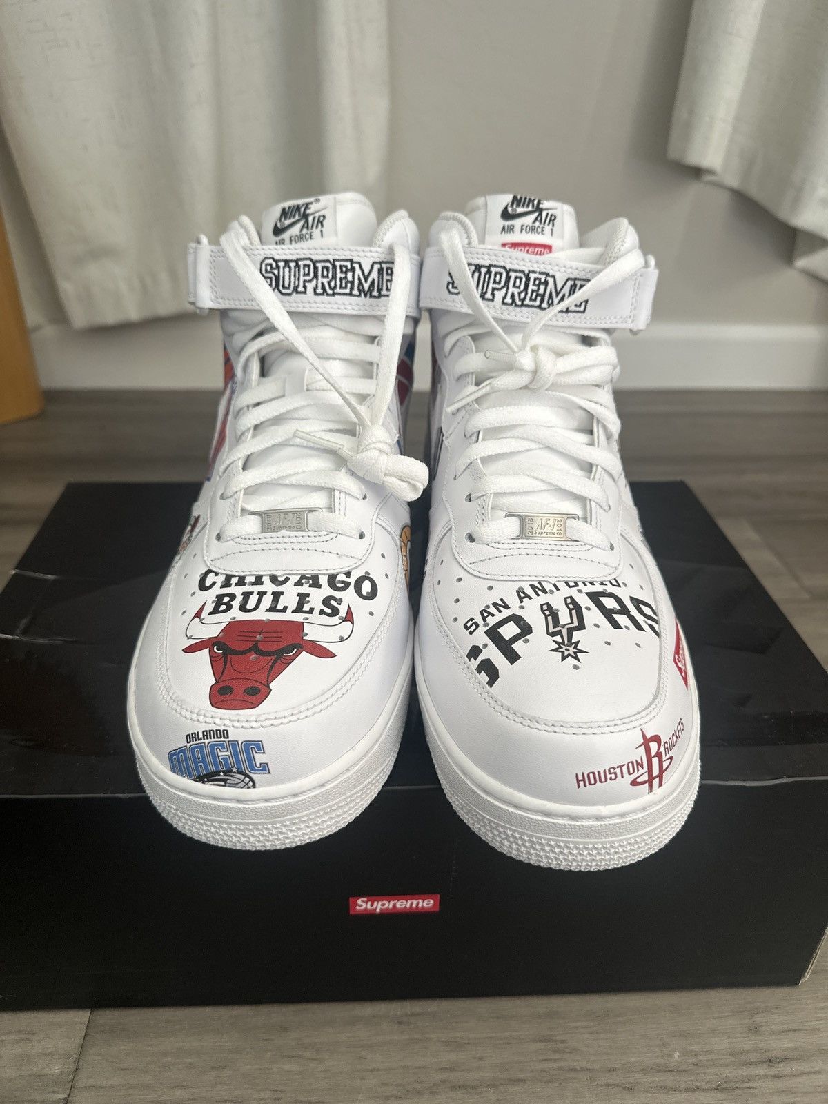 Nike × Supreme SUPREME X NIKE X NBA Air Force 1 Size US 13 / EU 46 - 1 Thumbnail